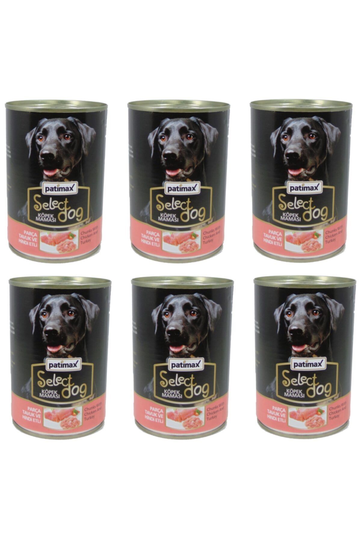 Patimax Parça Tavuk Ve Hindi Etli Köpek Konserve 400 Gr X 6 Adet