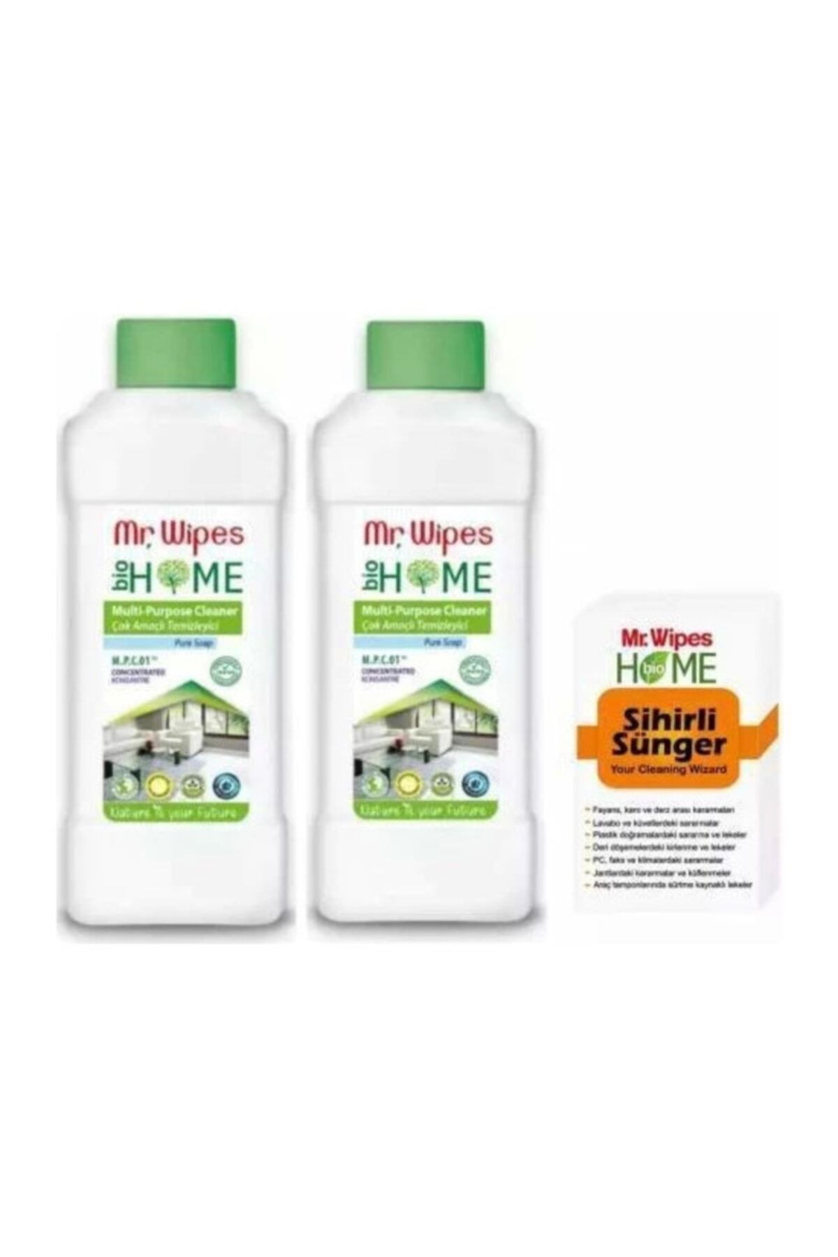 Farmasi Mr Wipes Konsantre Çok Amaçlı Temizleyici 2 Adet Ve Sihirli Sünger