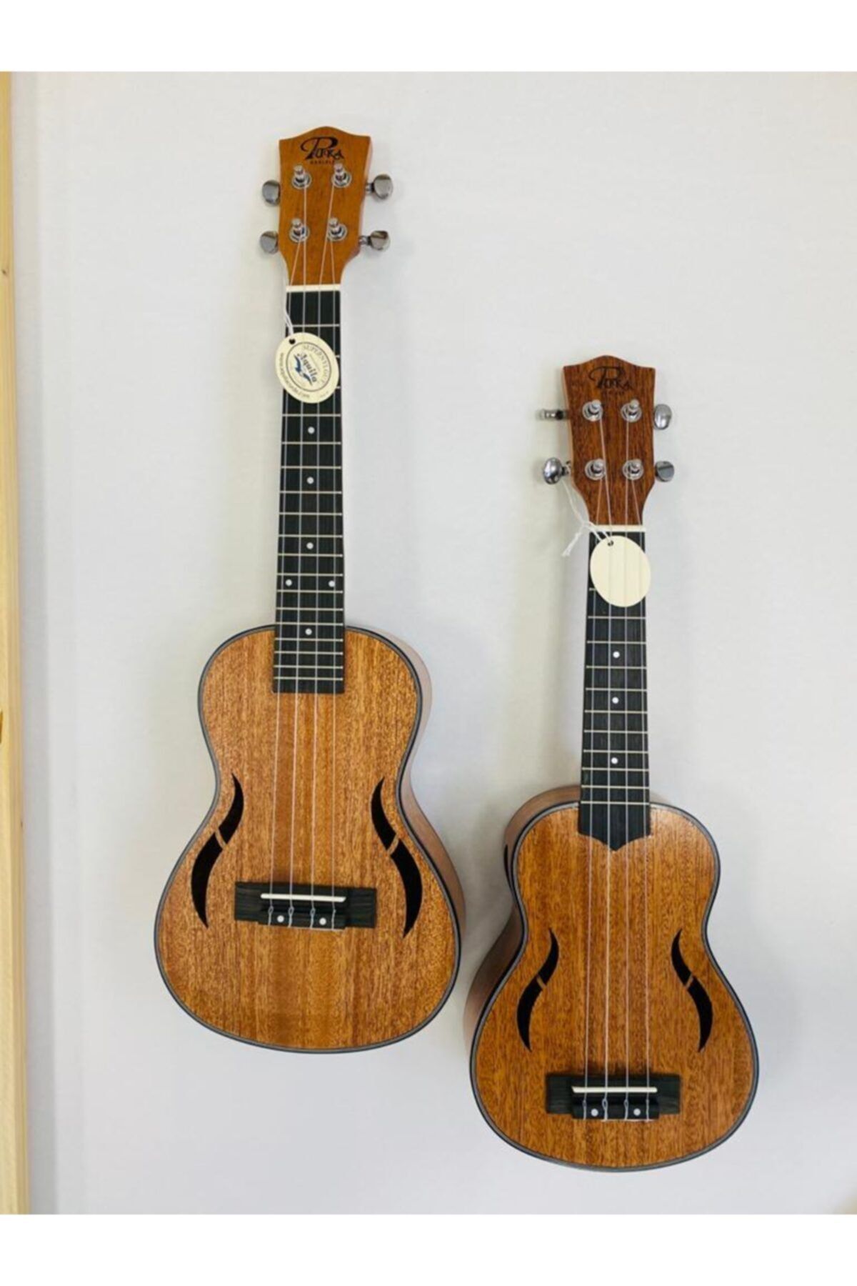 PUKA Pk-120-24 Maunşekilli Roza Kenar Şeritli Abs Concert Ukulele