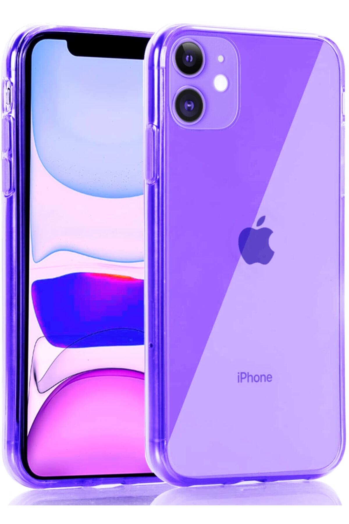 zore Apple Iphone 11 Kılıf Fosforlu Canlı Renkli Parlak Silikon Kapak