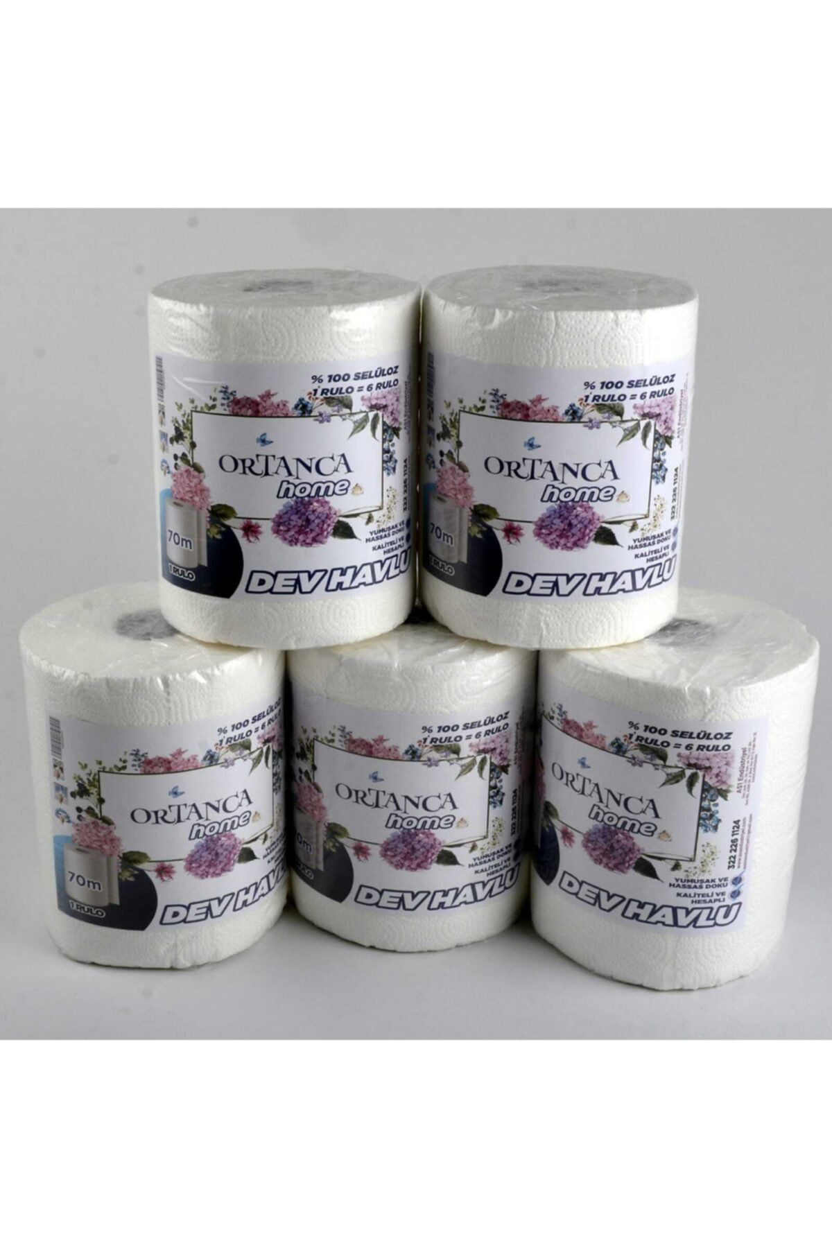 Ortanca 6lı Paket Home Dev Havlu Kağıt