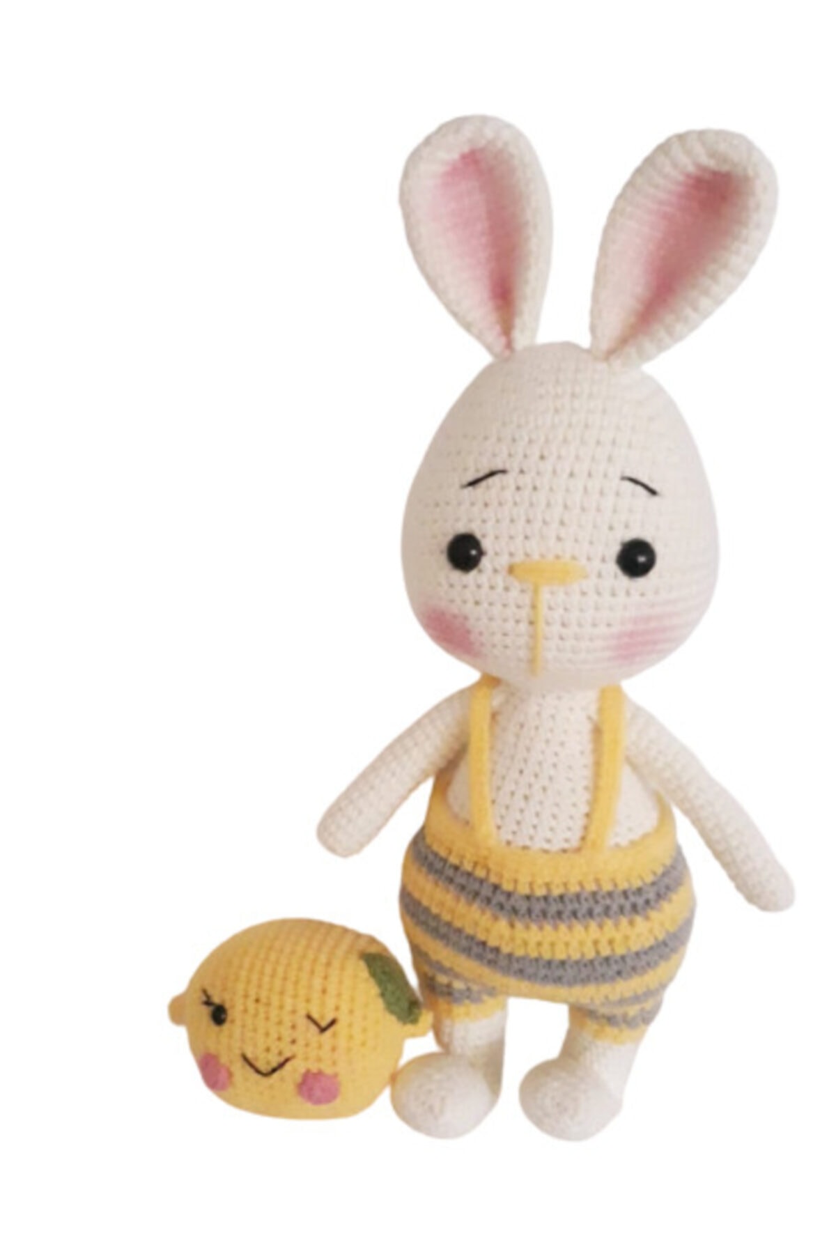 OYUNCAKPARK Tavşan Sunny Ve Şeker Limonu Amigurumi Organik Oyuncak