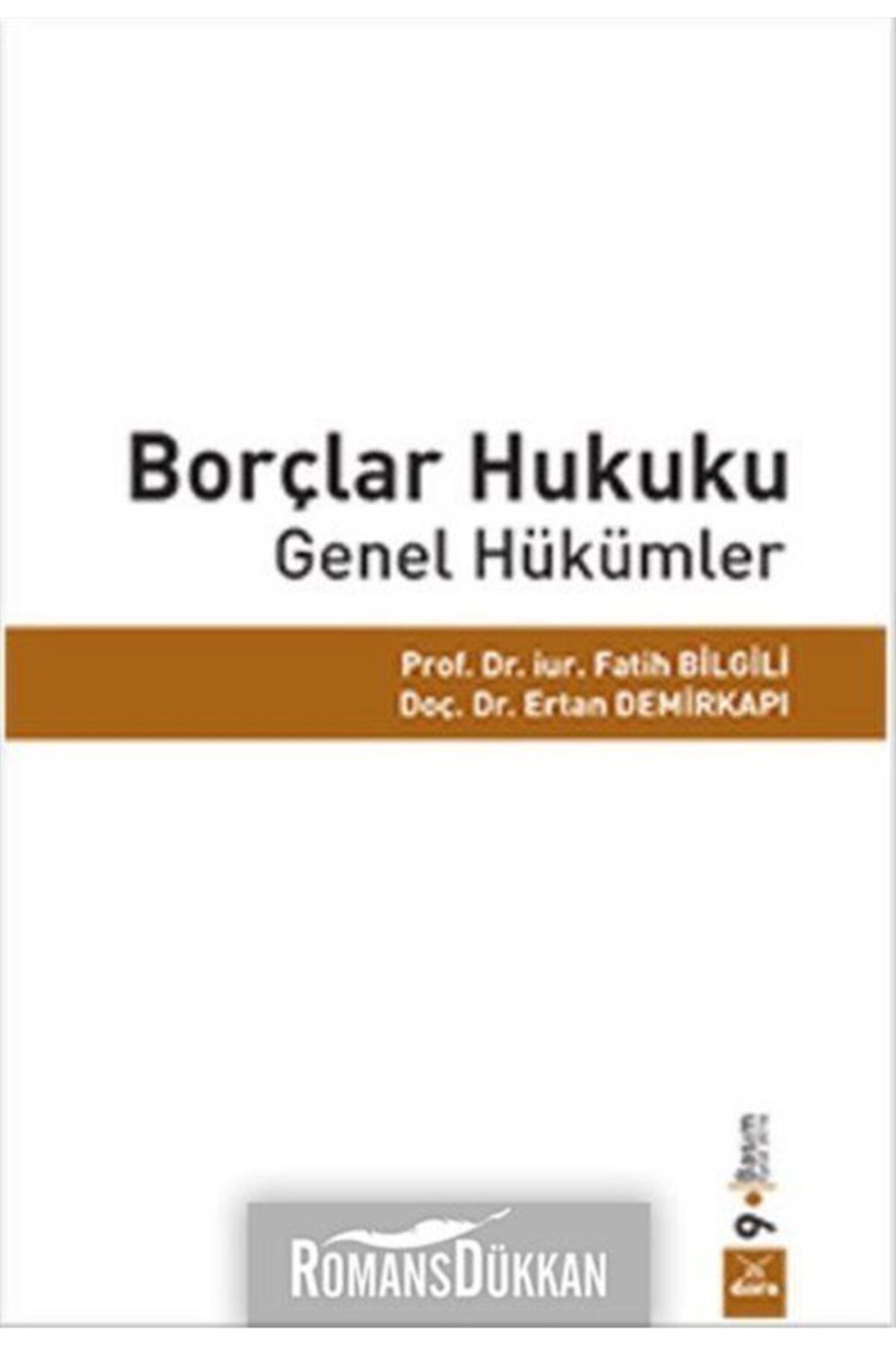 Dora Basım Yayın Borçlar Hukuku Genel Hükümler