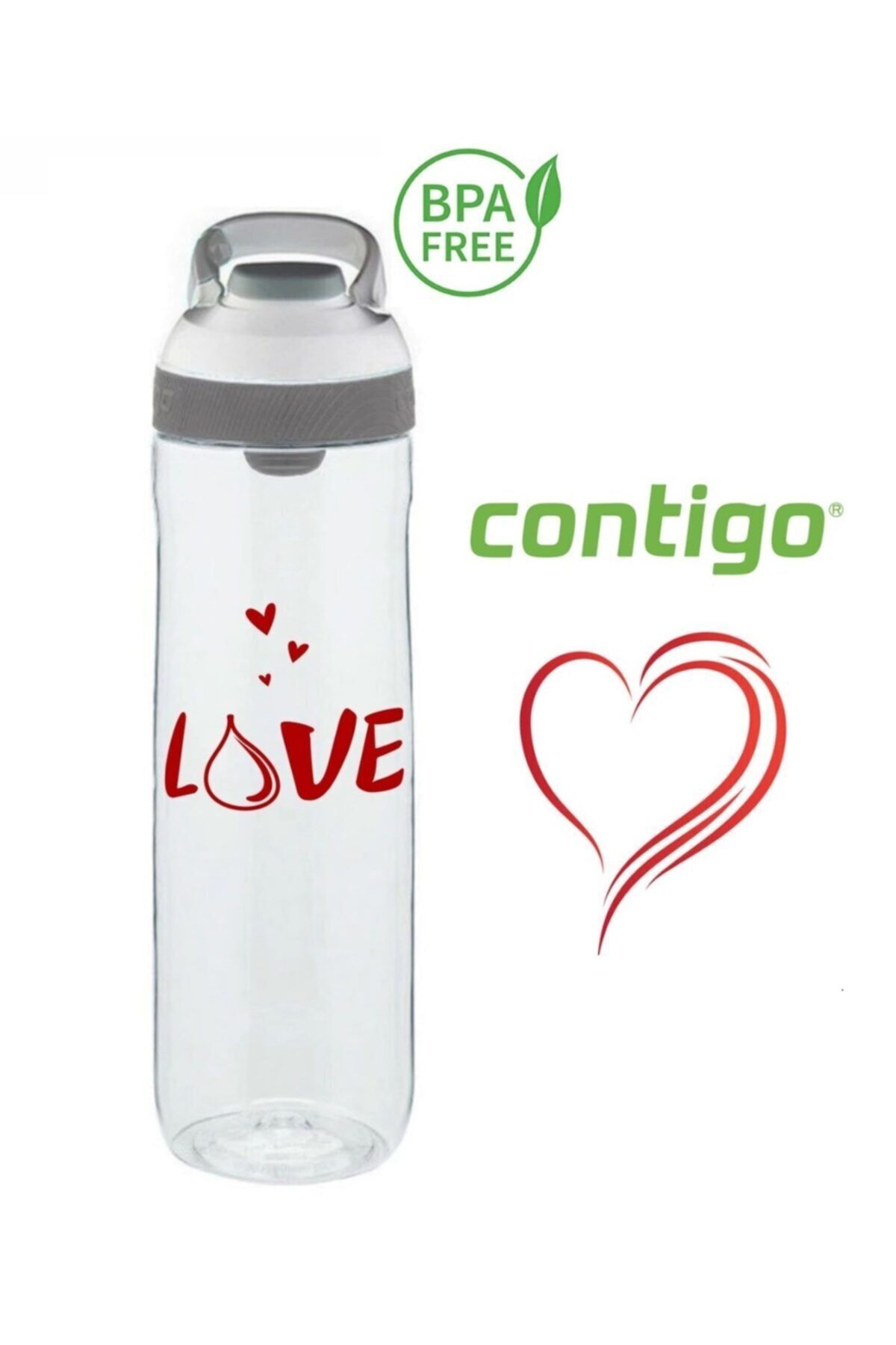 Contigo Cortland Tek El Bas İç Kapaklı Su Matarası 720ml