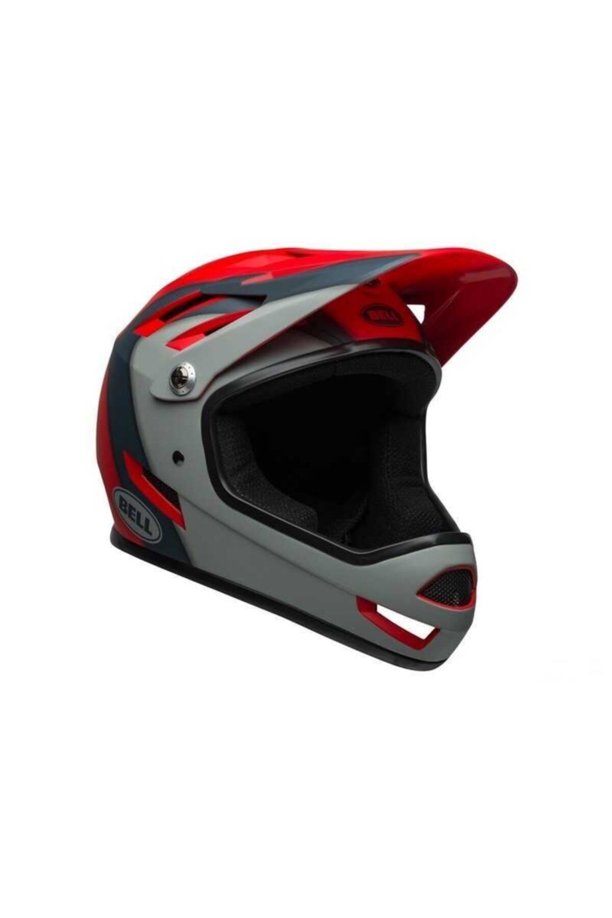 bell sanction fullface kask mat kirmizi fume gri m fiyati yorumlari trendyol
