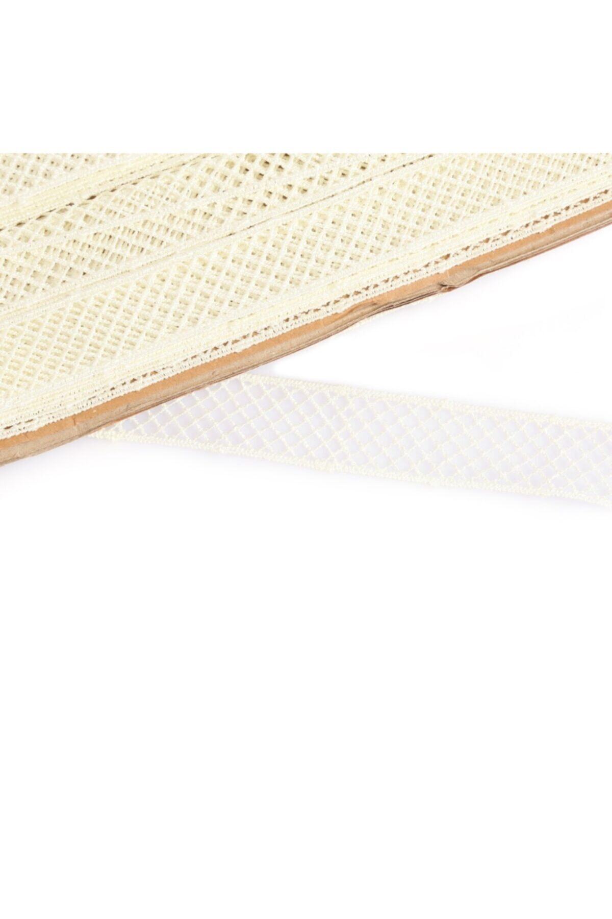 Koza Fermuar 5m Krem File Güpür Dantel Dar 1652