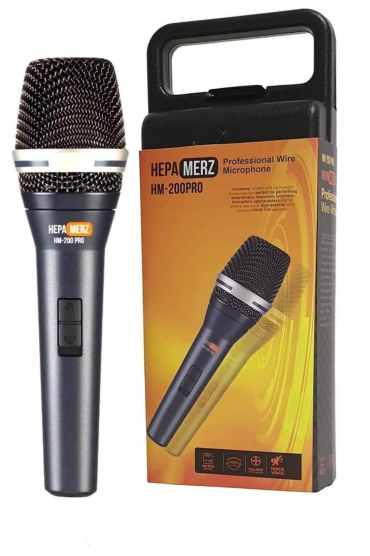 HepaMerz Hepa Merz Hm-200 Pro Profesyonel Kablolu El Mikrofonu