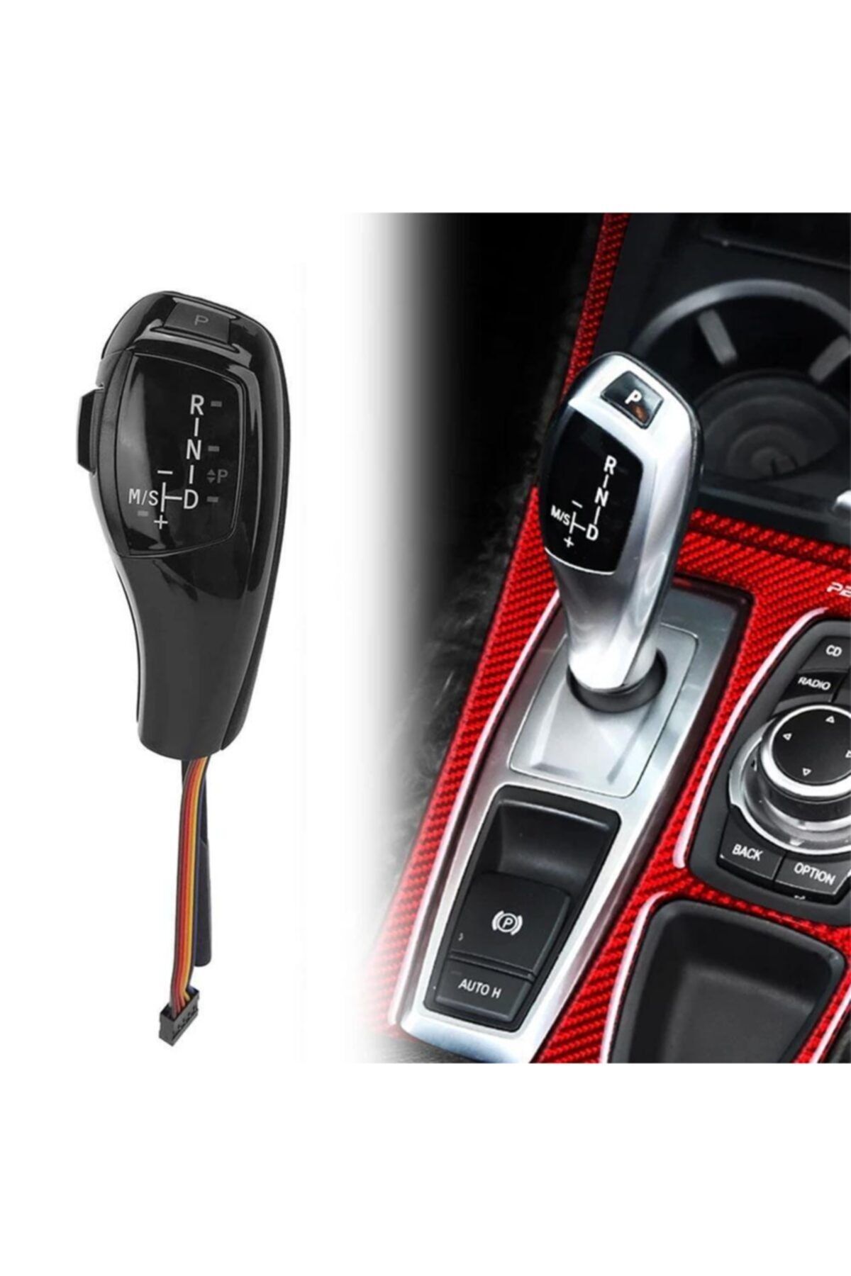 Araba Alışveriş Bmw Tuning E93 Led Işıklı Siyah Otomatik Vites Joystick Topuzu