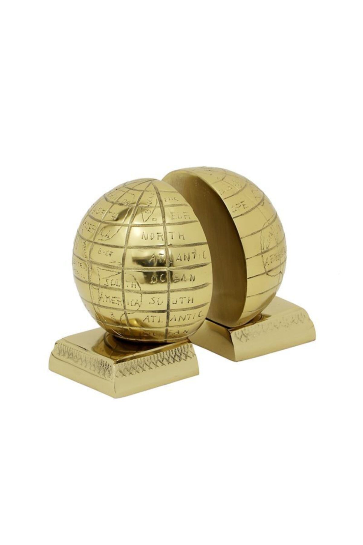 LAMEDORE Gold Earth Dünya Şeklinde Kitap Destegi 15*12*14 cm