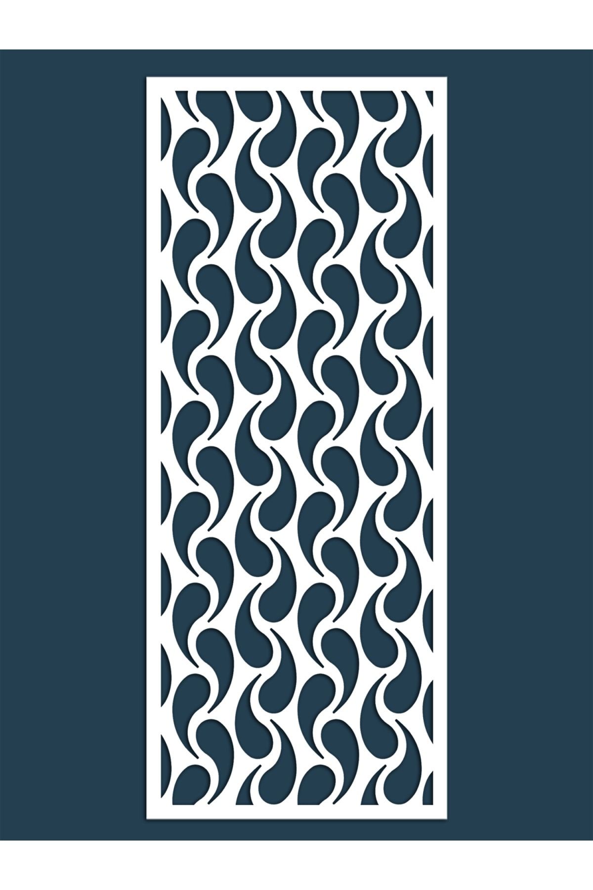 Liar Dekor Liar Ahşap Seperatör (Paravan) - KSP-14 - (10 mm) - (100 cm x 210 cm) - (Beyaz)
