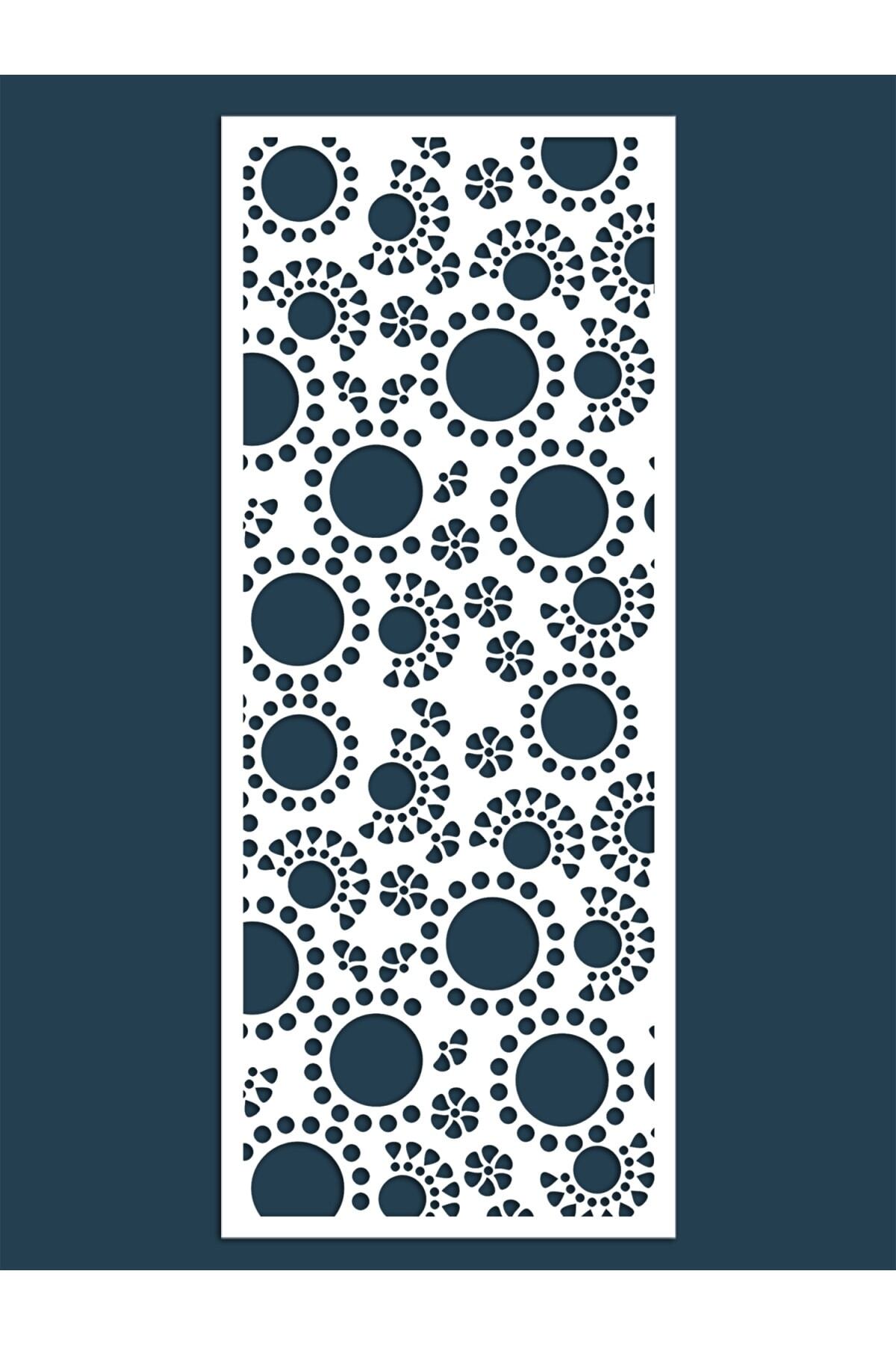 Liar Dekor Liar Ahşap Seperatör (Paravan) - KSP-50 - (10 mm) - (100 cm x 210 cm) - (Beyaz)