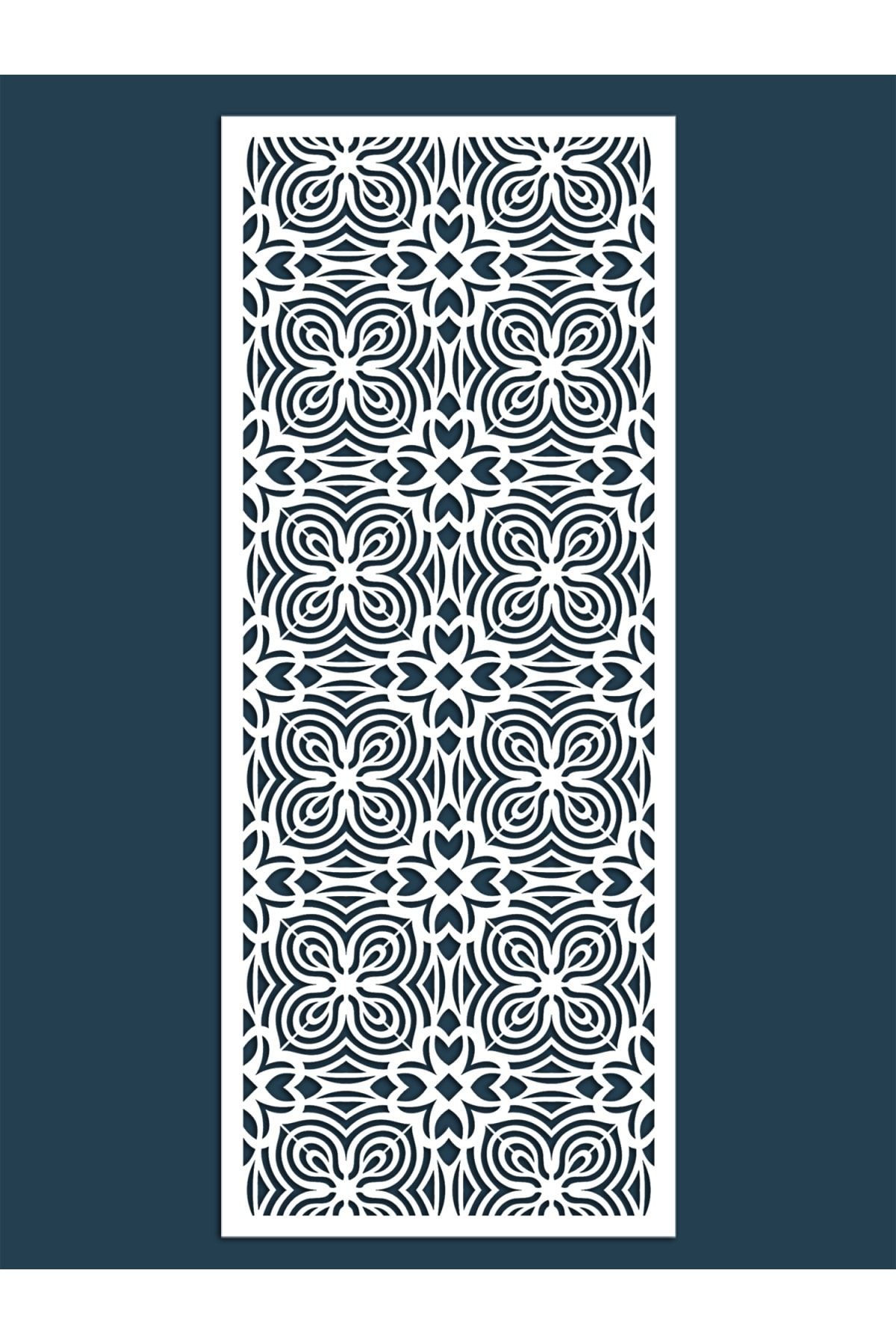 Liar Dekor Liar Ahşap Seperatör (Paravan) - KSP-90 - (10 mm) - (100 cm x 210 cm) - (Beyaz)