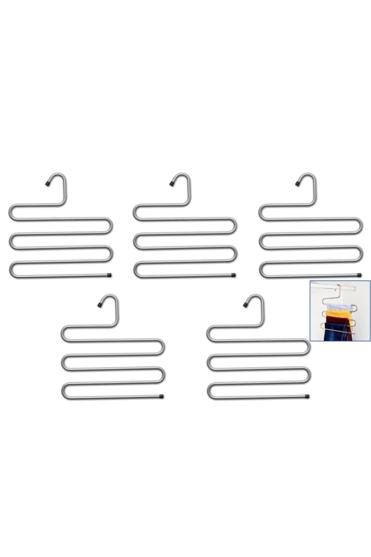 pazariz Pantolon Metal Askı  5li Set