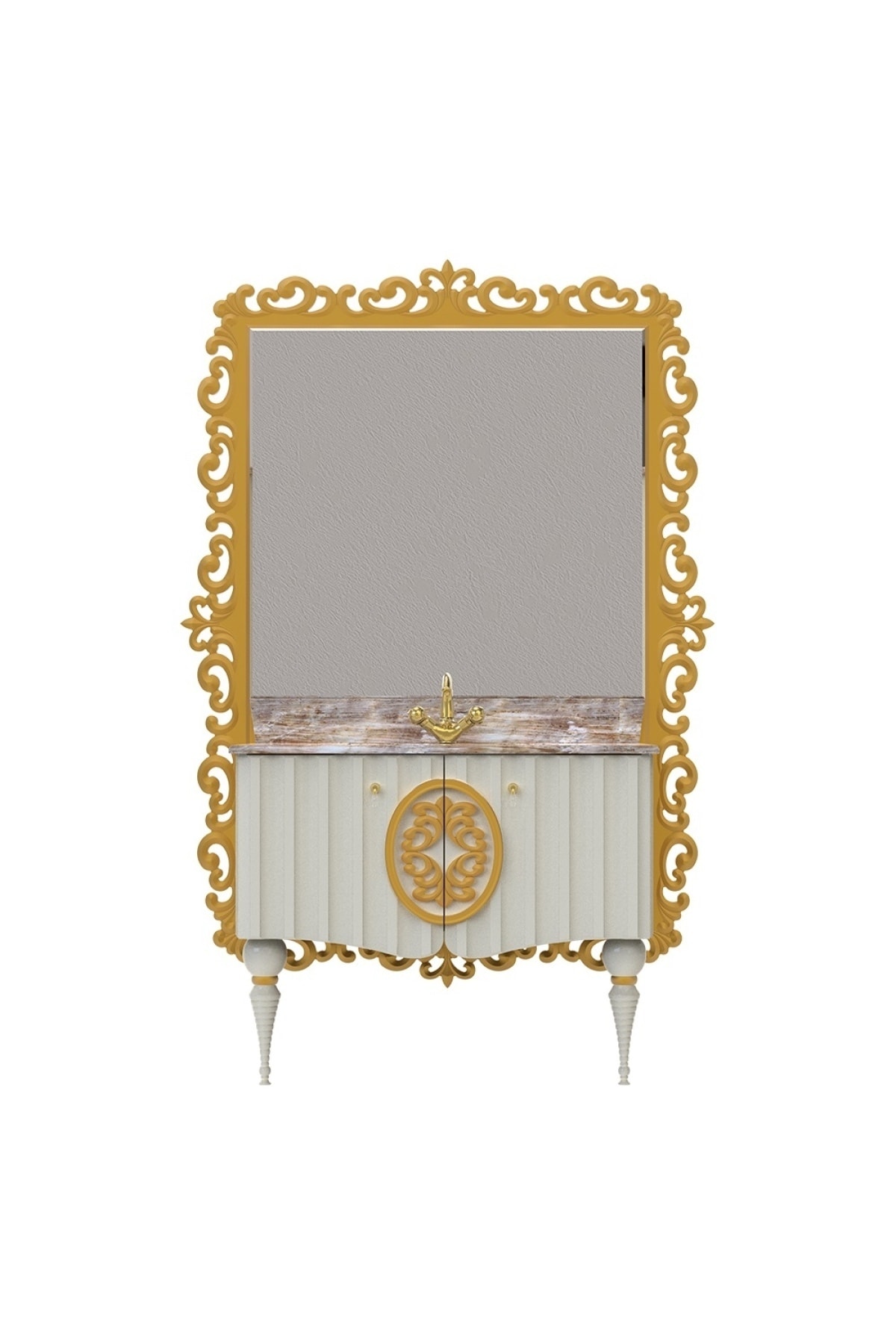 Pierre Cardin Pearl White Banyo Dolabı