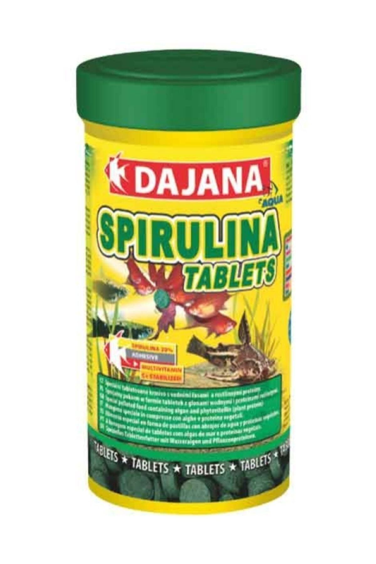 No Label Dajana Bitkisel Tablet Balık Yemi Spirulina Tablets 100ml 50gr