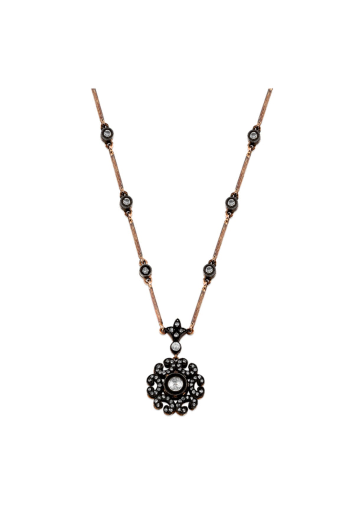 Barok Diamond Elmas Kolye 0.82ct 8 Ayar