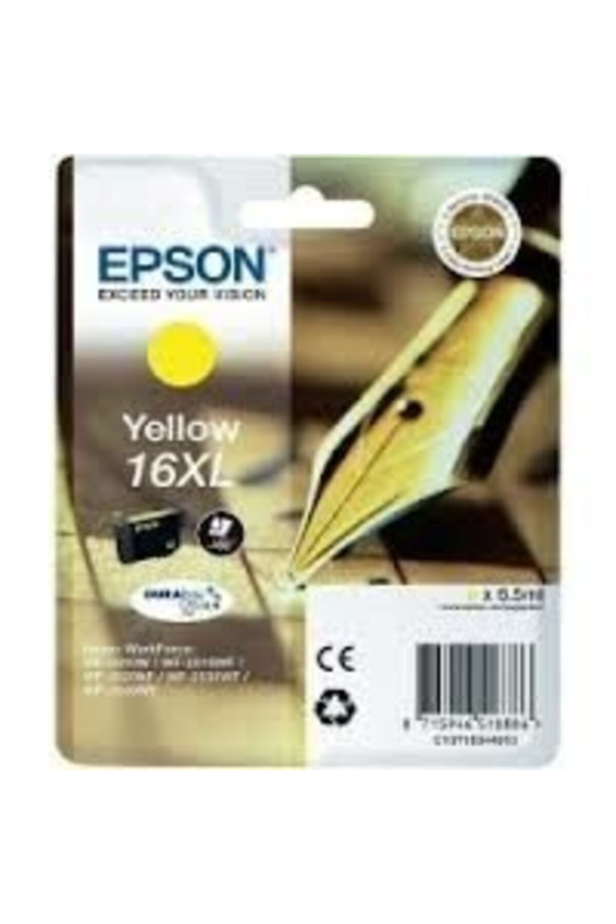EPSON 16xl / 1634 /wf2010w /wf2510 /wf2520nf /wf2530 /wf2540 /wf2630 /wf2650 /wf2660 /wf2750 Sarı Or