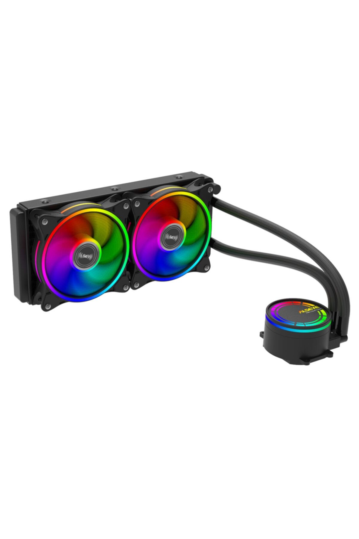 Alseye Halo H240 1.0 Liquid Cooler 240mm Alsy-h240 Rgb Sıvı Soğutmalı Işlemci Fanı 2x Fanlı