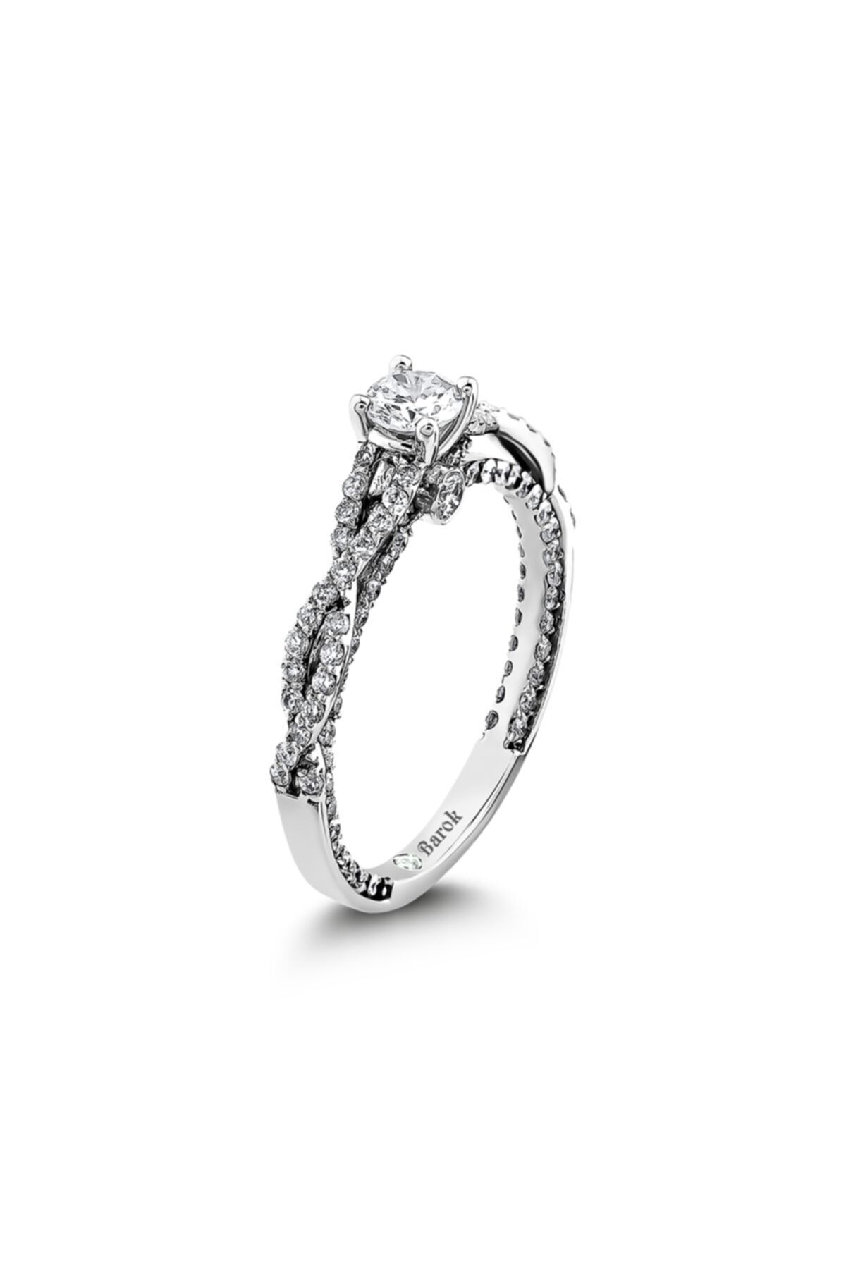 Barok Diamond Pırlanta Tektaş Yüzük 1.06 Ct. F Vs 18k