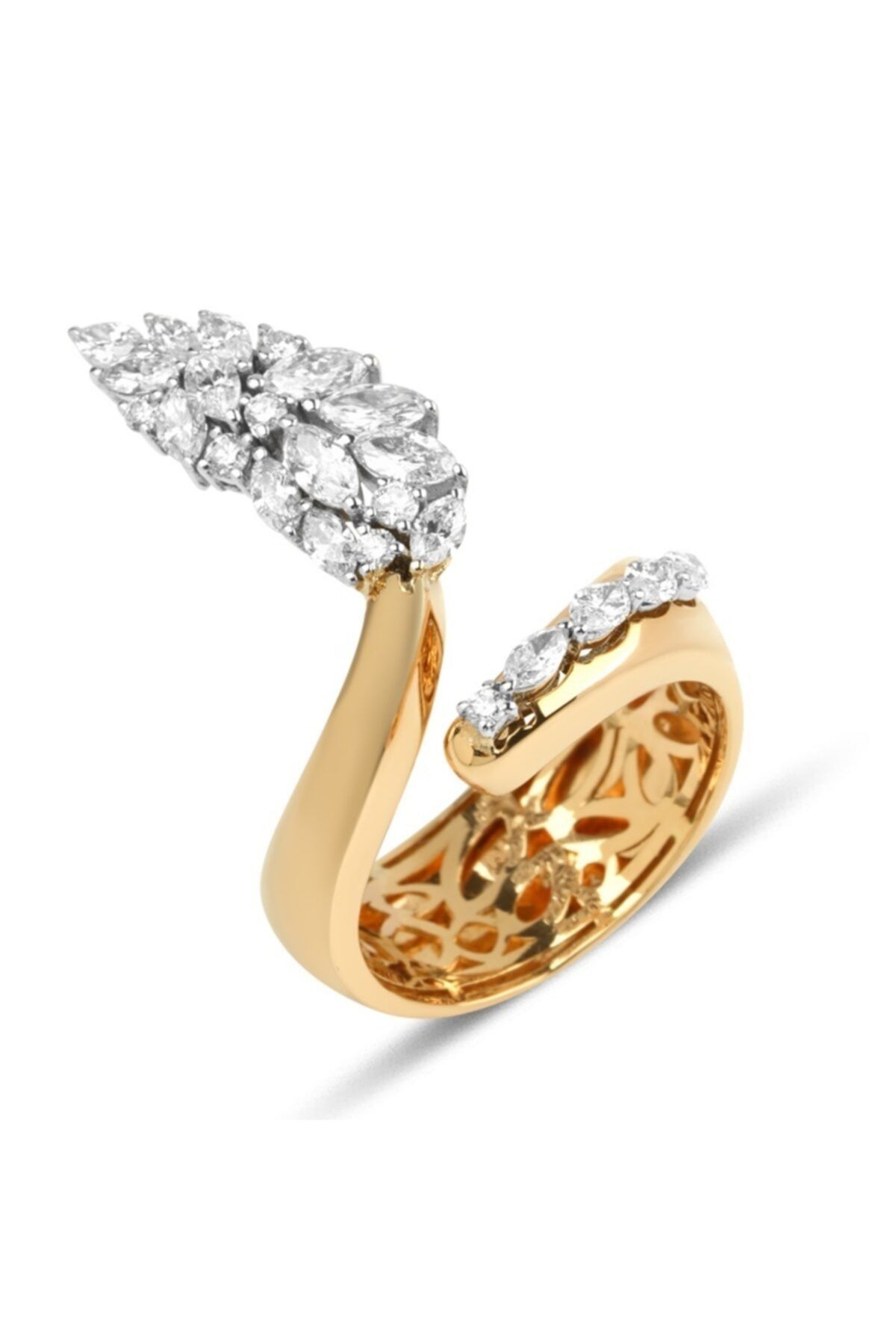 Barok Diamond Pırlanta Markiz Yüzük