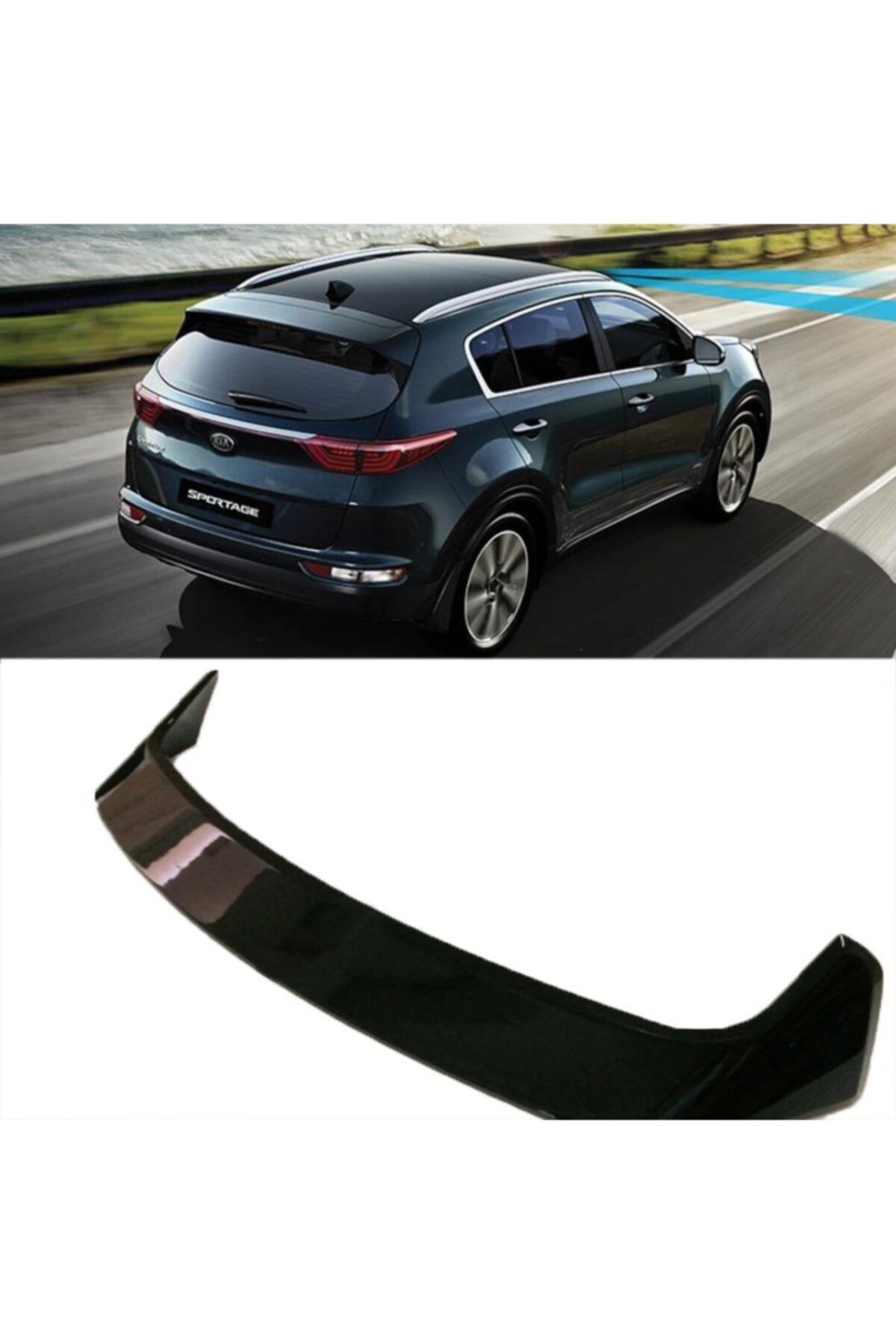 Araba Alışveriş Kia Tuning Sportage 2020 Piona Black Boyalı Spoyler/spoiler