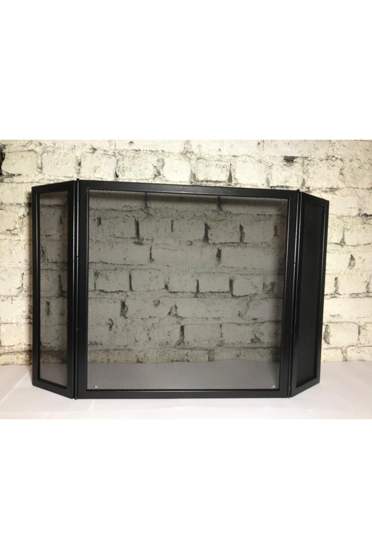 Lassori Modern Sade Şömine Önü Koruyucu Kanatlı Siperlik 70 Cm S2siperlik