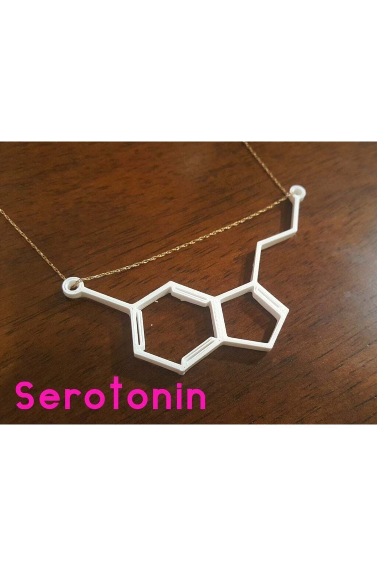 AldımGeldi Serotonin Kolye Ucu Mutluluk Hormonu Süs Eşyası Hediye Aksesuar