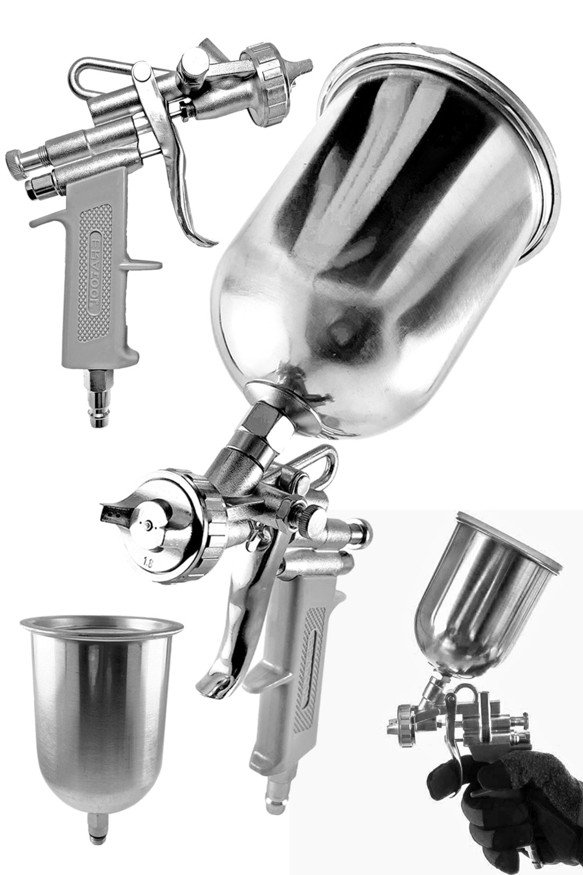 Craftex Era Profesyonel Kalite Çok Fonksiyonlu Metal Üsten Depo 2.0mm 2,5mm 3boya Tabancası