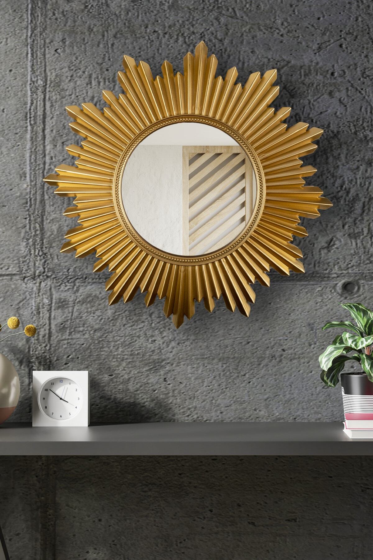 La Casa Art Dekoratif Ayna Duvar Aksesuarı Altın (Gold)