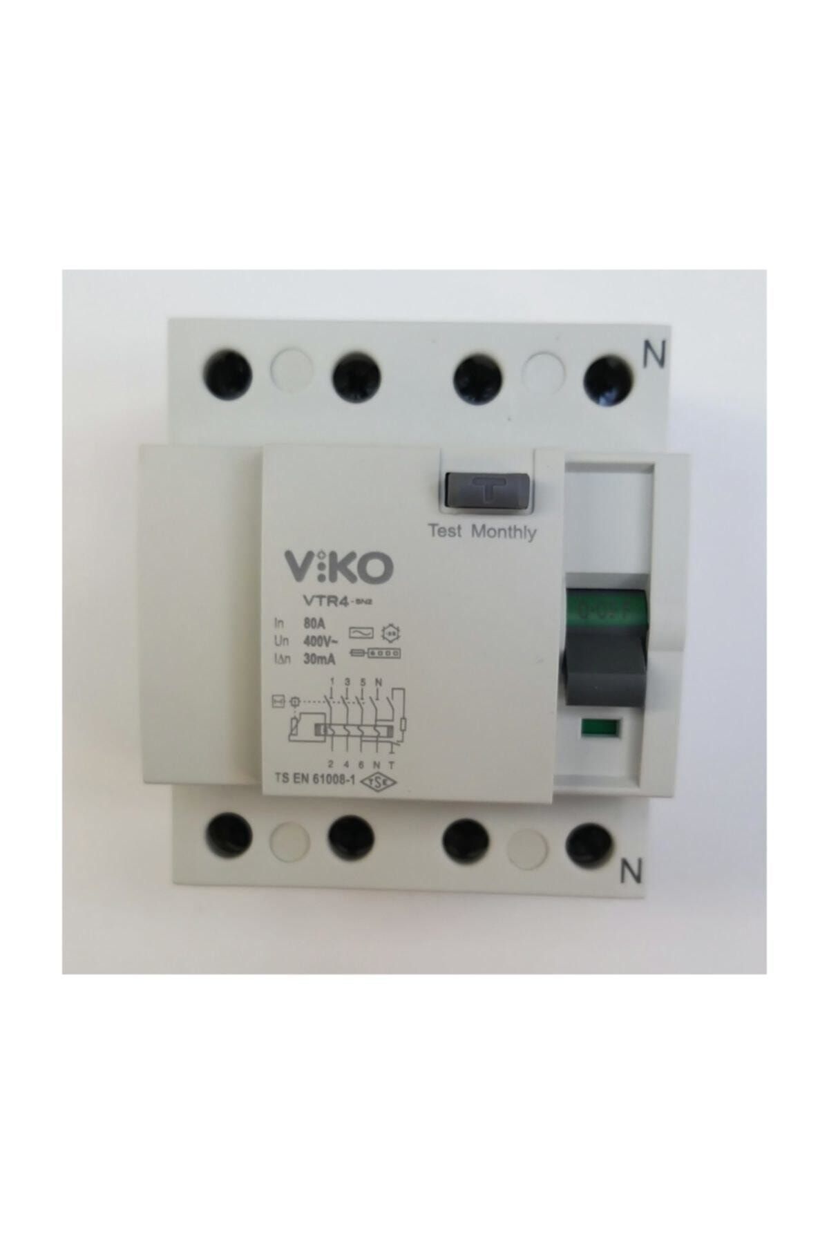 VİKO 4x80 Kaçak Akım Rolesi 30ma