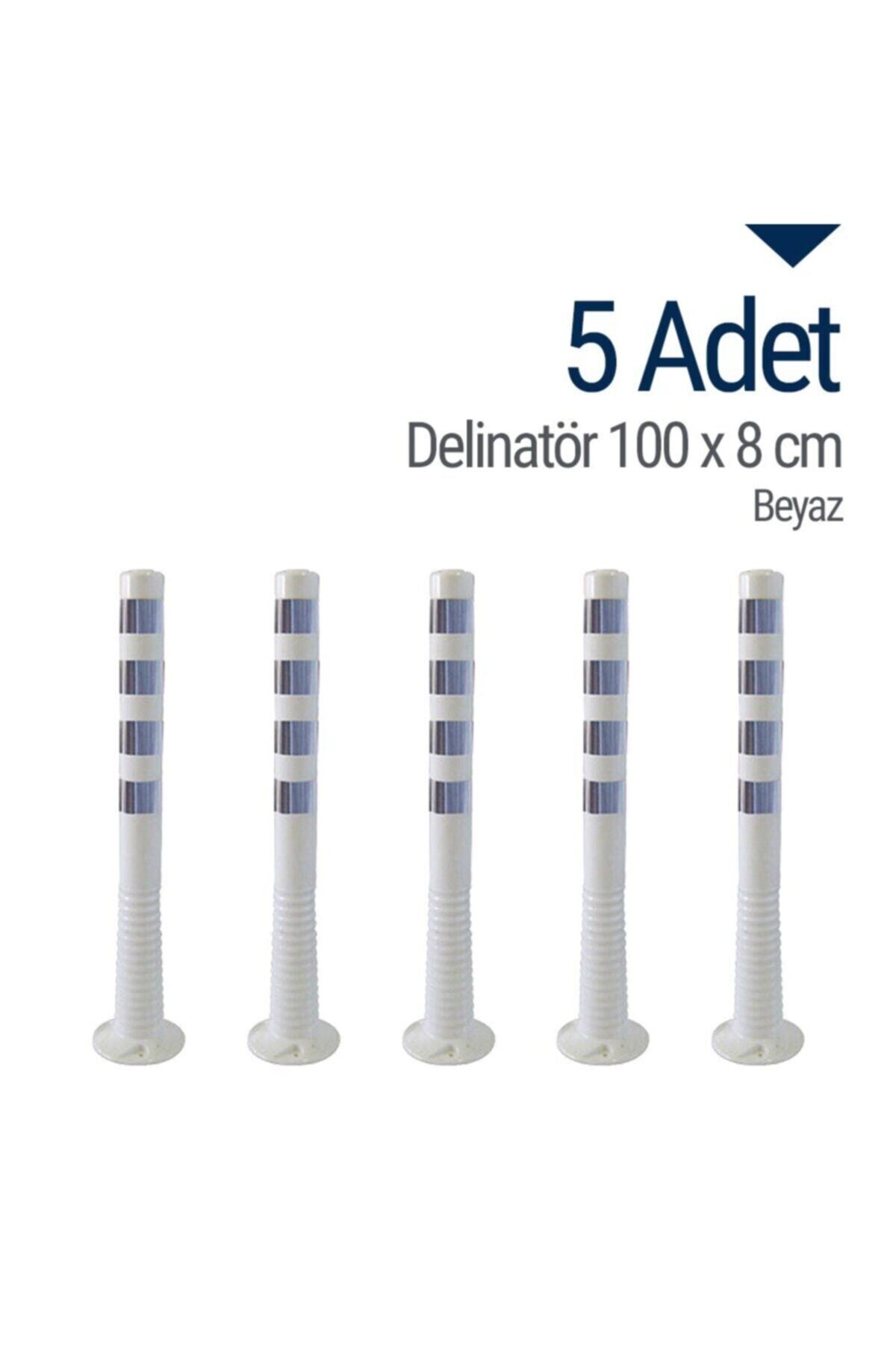 İleri Trafik Delinatör 100 X 8 Cm Beyaz 5 Adet, Esnek Duba