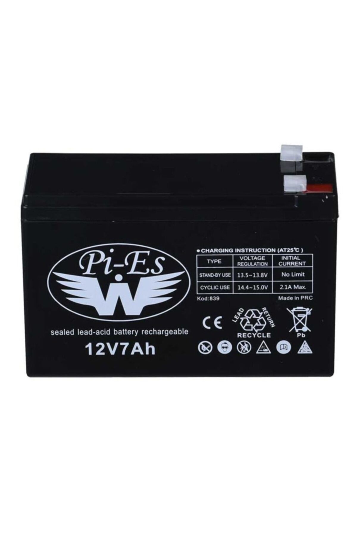 pies Pilsan Oyuncak Araba Aküsü 12v 7ah 12 Volt 7 Amper
