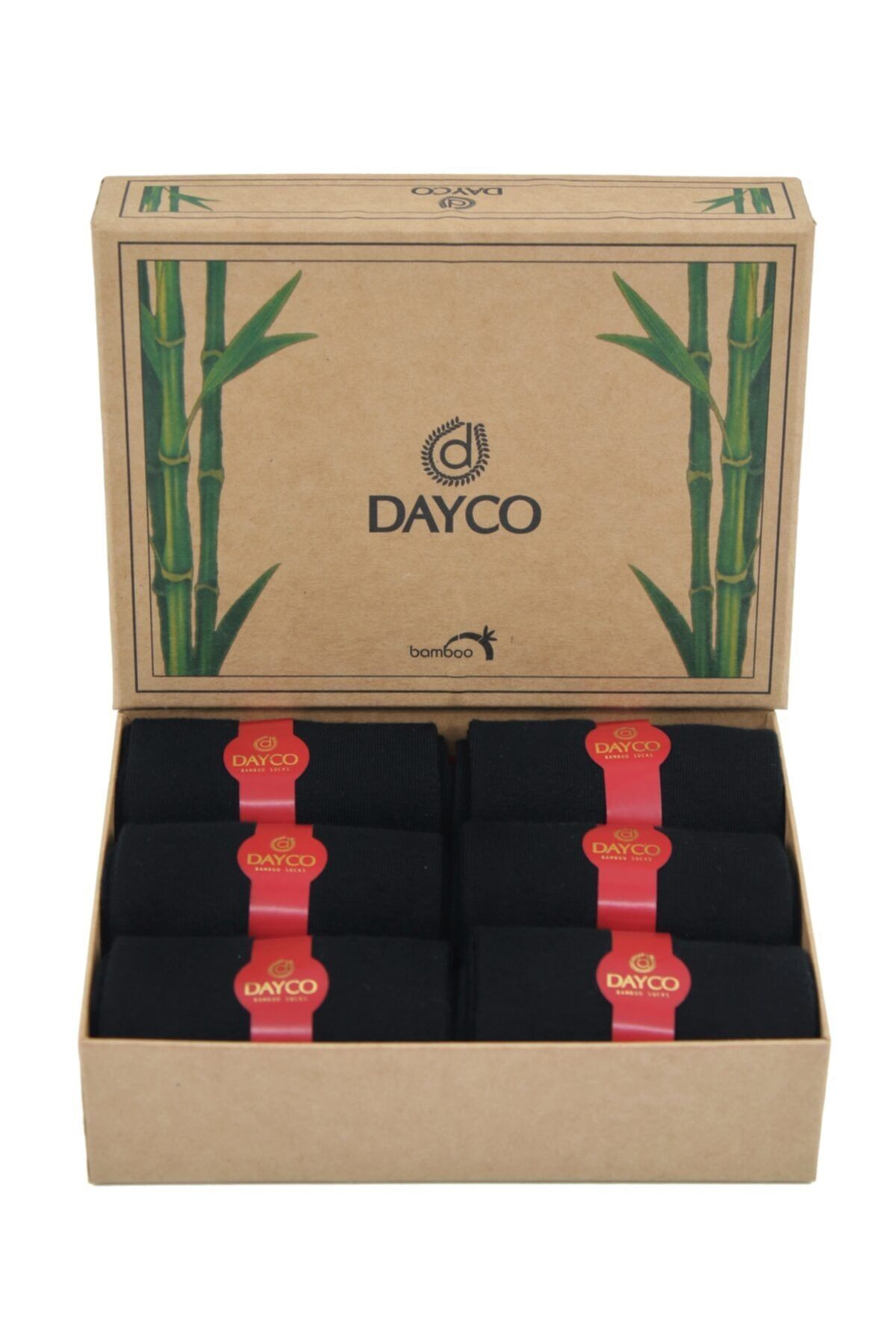 DAYCO Premium Bambu Yün Erkek Çorabı 6'lı Kraft Kutu