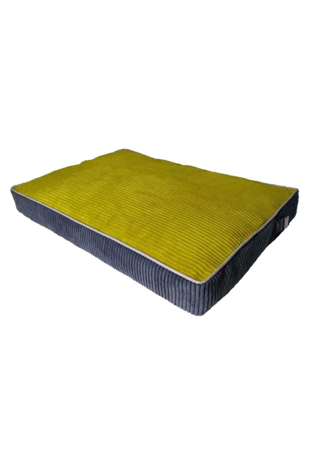 viscopet Siyah Premium Visco Dolgulu Çift Taraflı Ve Fermuarlı Yıkanabilir Kedi Köpek Yatağı 93x65x10 cm