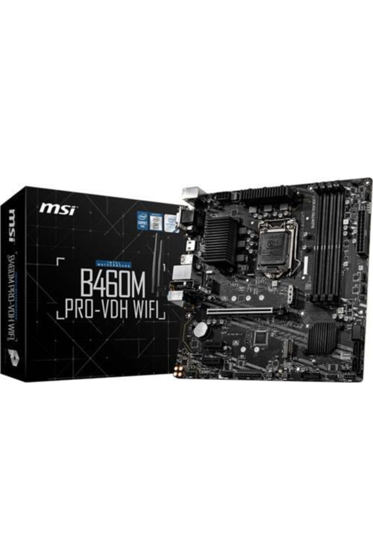 MSI B460m Pro-vdh B460 Ddr4 Vga Glan Matx Dvı Hdmı M.2 Usb 3.2 1200p Anakart
