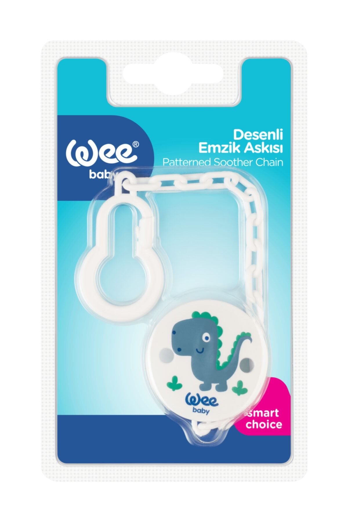 Wee Baby Desenli Emzik Askısı Dino3 K:901