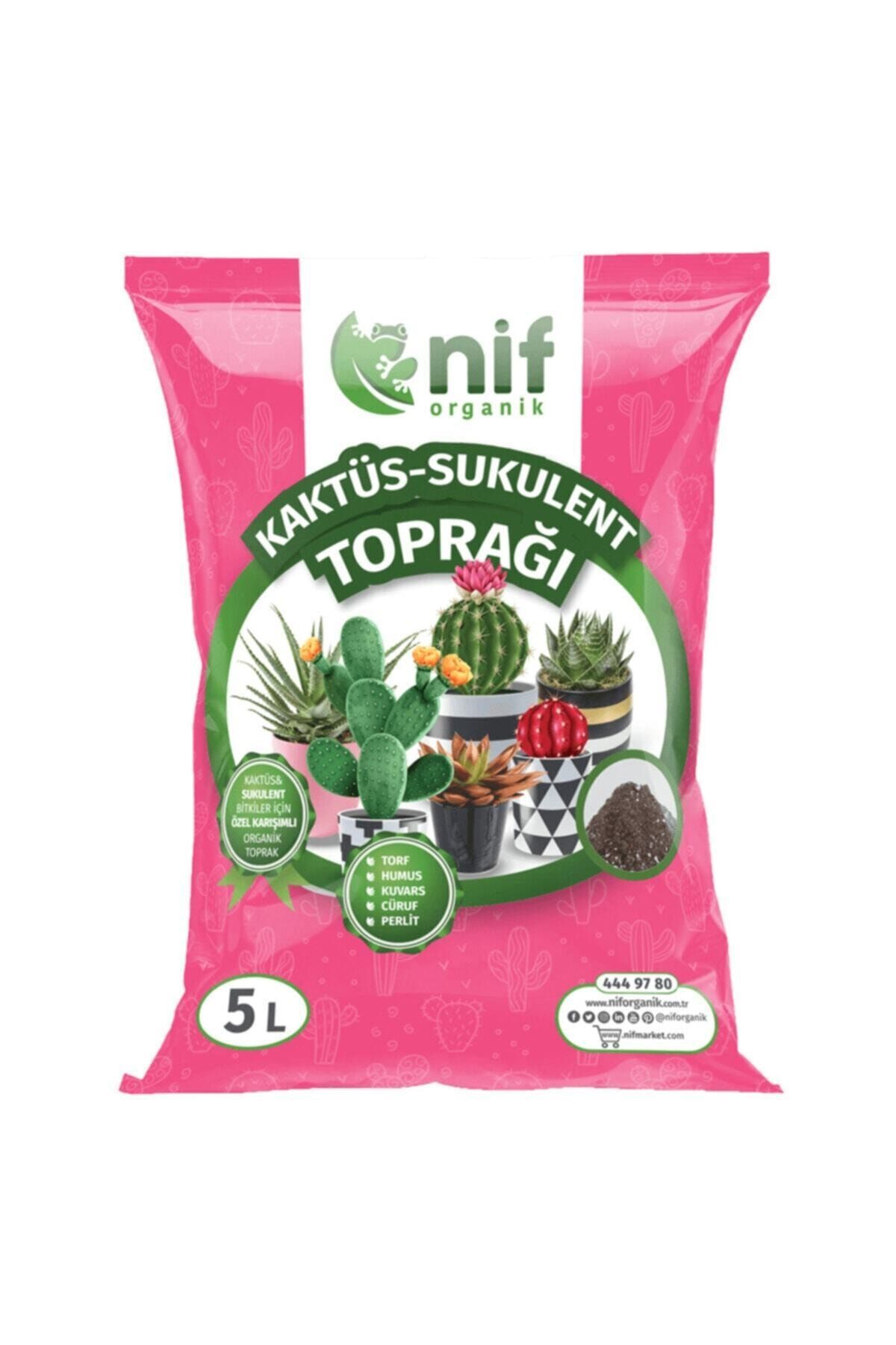 Nif Organik Kaktüs Ve Sukulent Toprağı 5 Lt