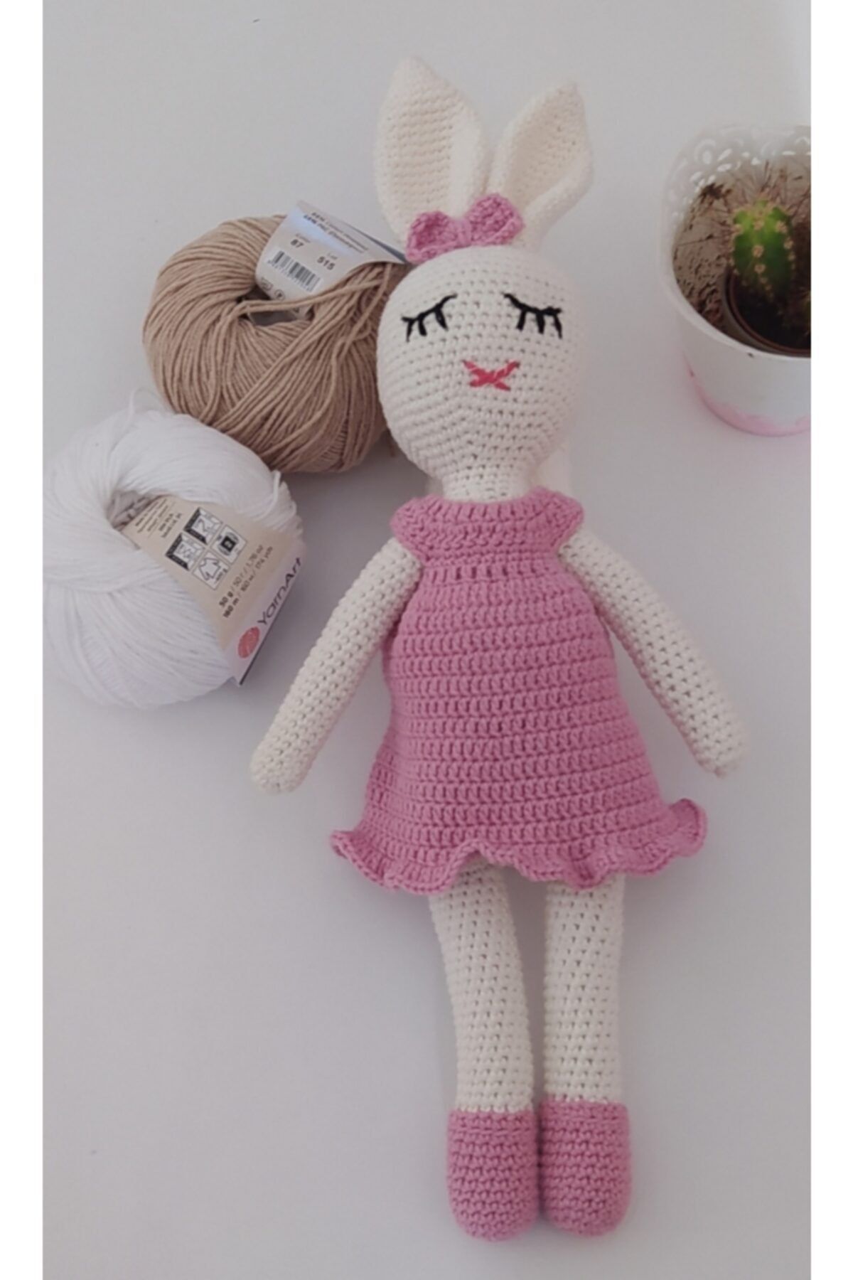 YELİZ HOBİ TASARIM Amigurumi Tavşan Kız