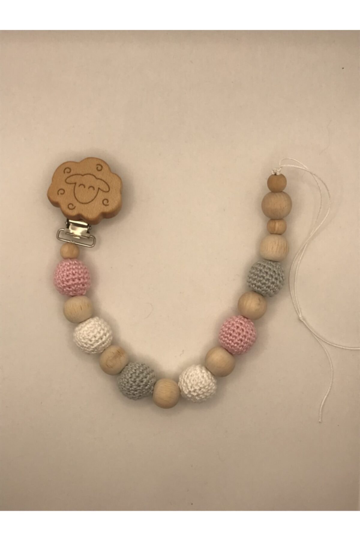 Kuark Baby Amigurumi Organik Pamuk Ipliği Ile El Örgüsü Emzik Zinciri