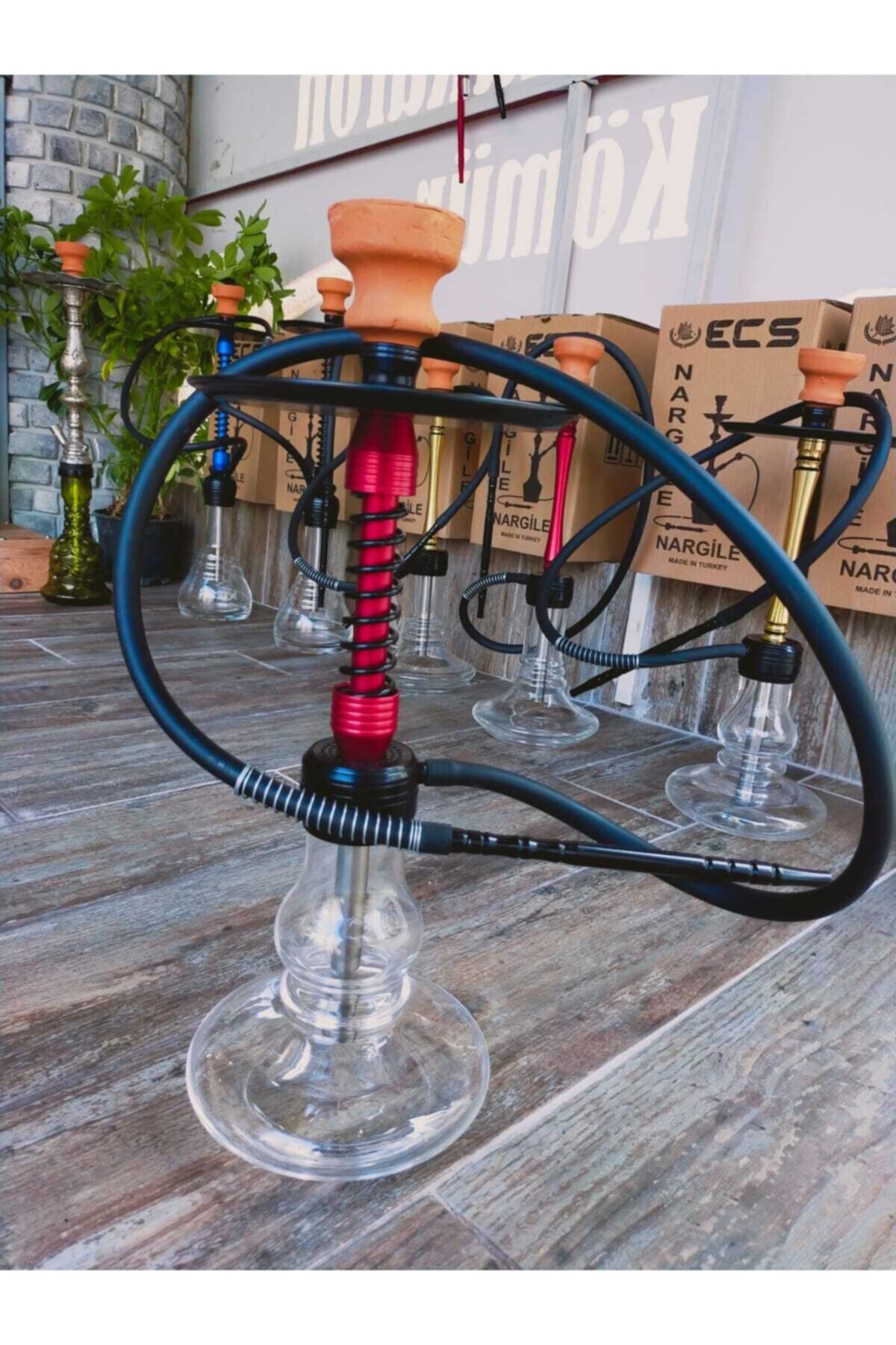 Cesur Nargile Takımı Kırmızı