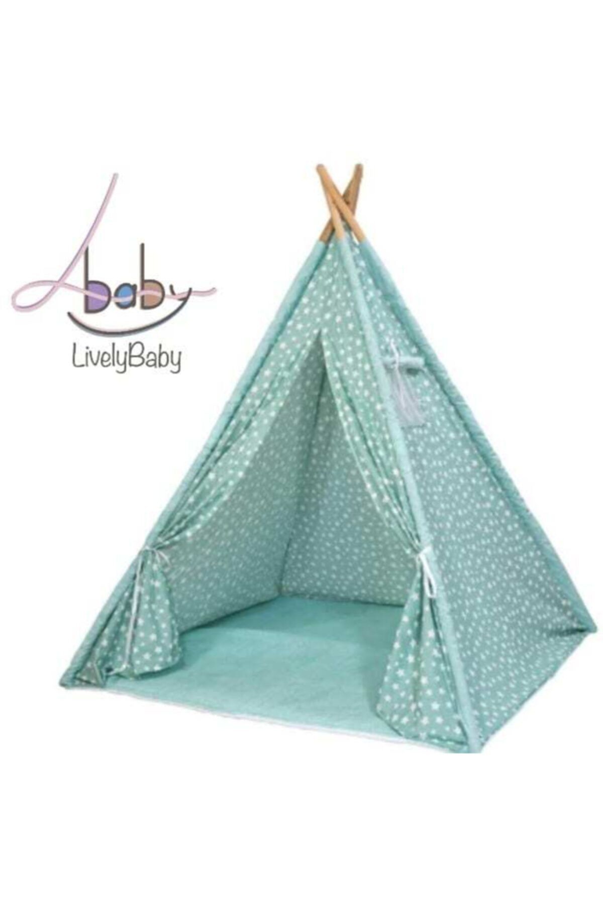 Livelybaby Yeşil Yıldızlı Oyun Çadırı
