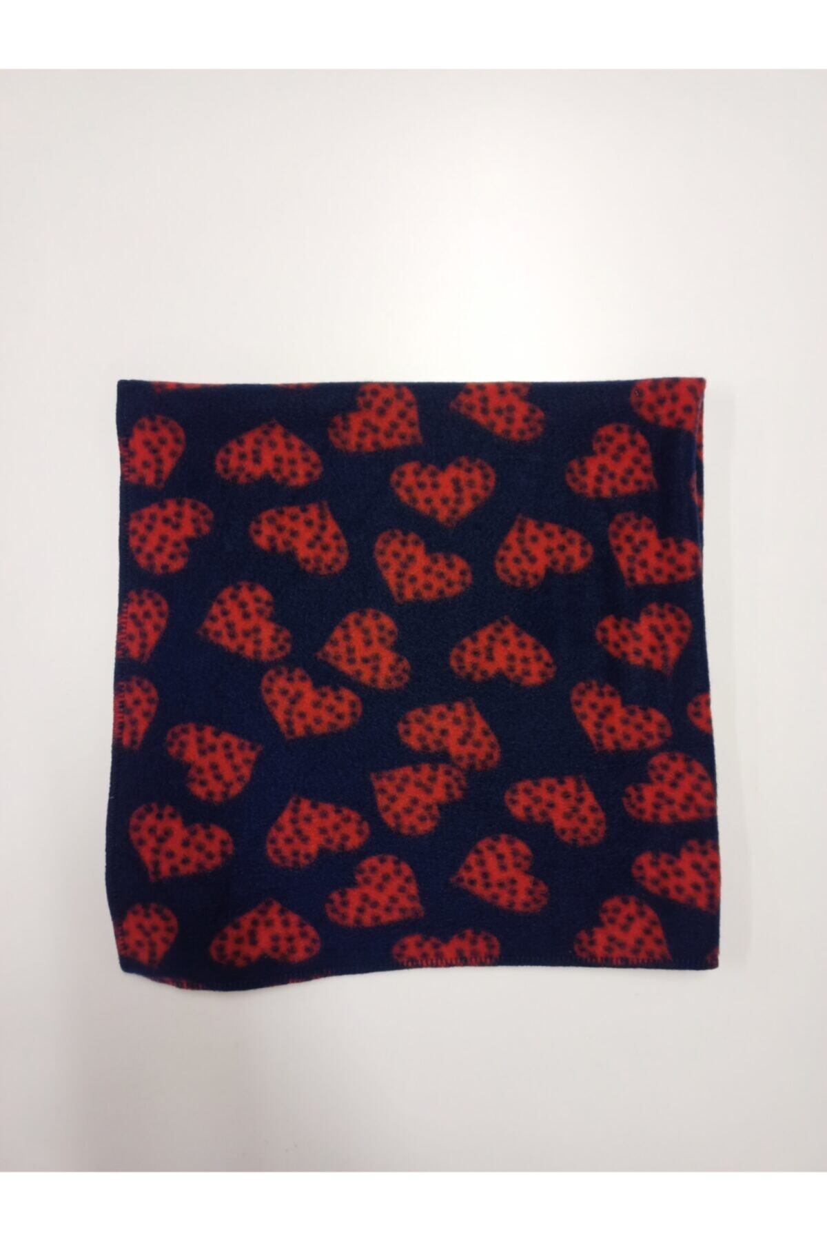 Atahan Pet Kedi Ve Köpekler Için Kalpli Polar Battaniye 70x70 Cm