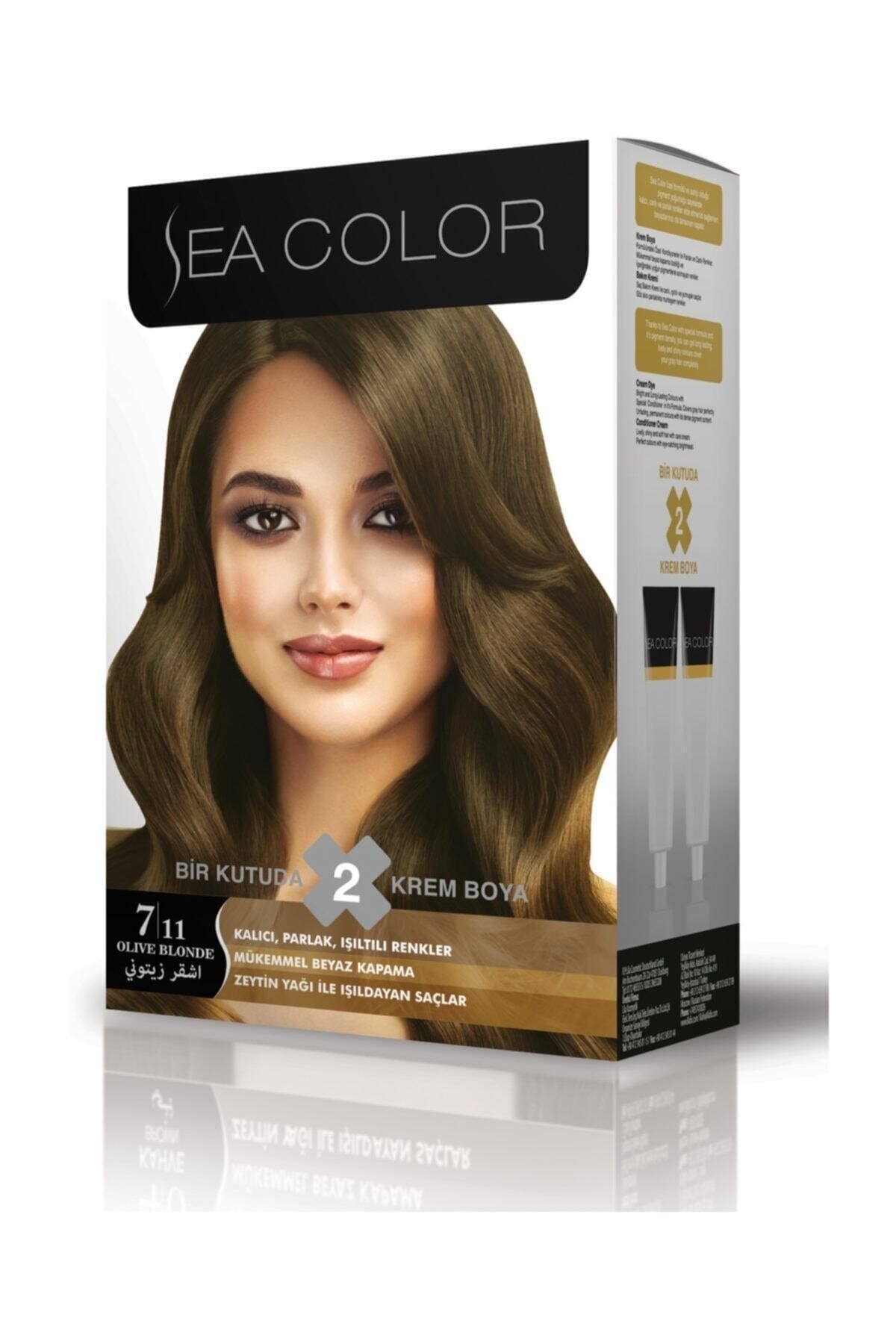 Sea Color Yoğun Küllü Kumral Saç Boyası 7.11 8698753387244