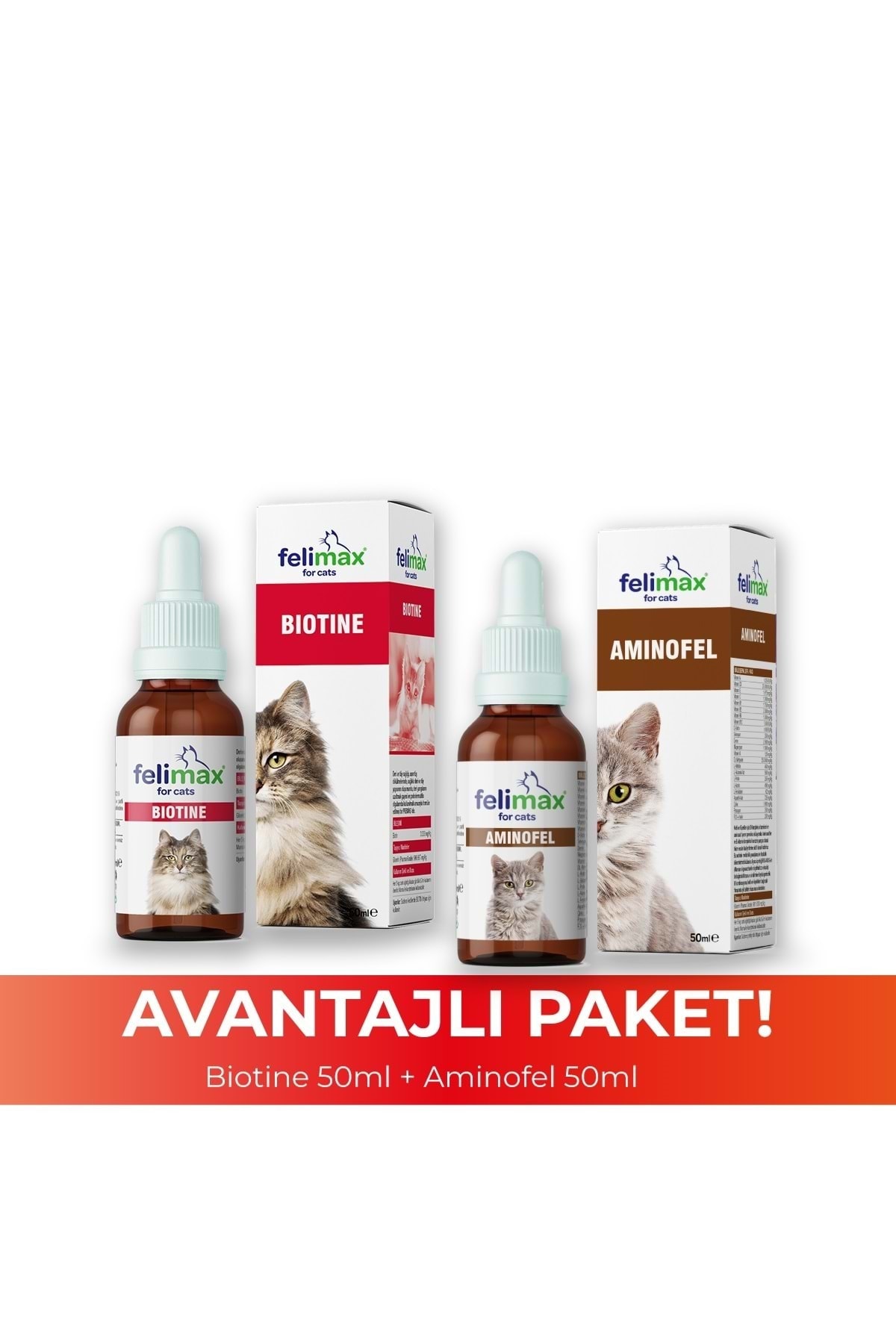 Dr. Nature's Drnatures Felimax Biotin 50 Ml + Felamix Aminofel 50 Ml