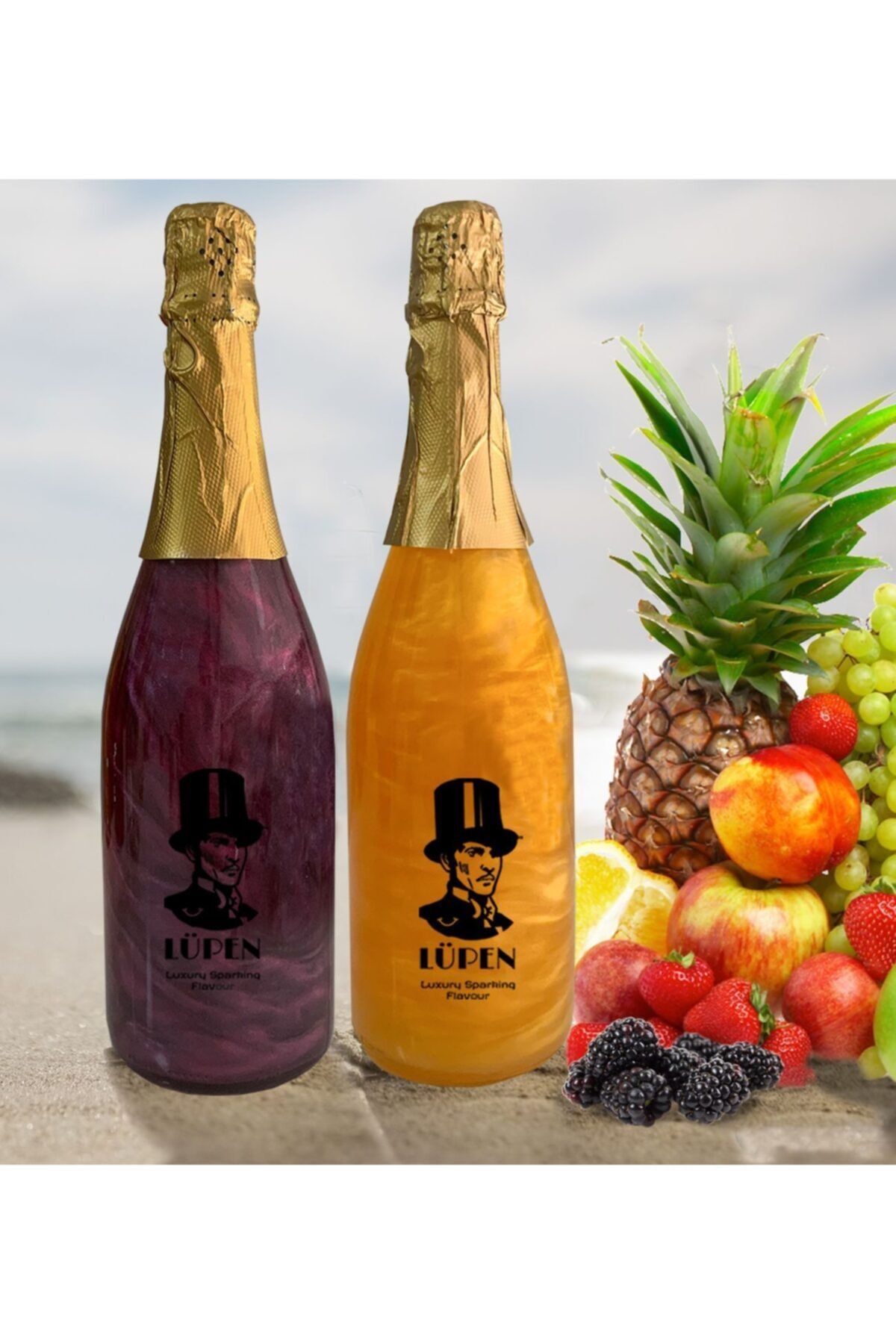 Lüpen Alkolsüz Simli Böğürtlen Tuttu Frutti İçecek 750 ml 2 Adet