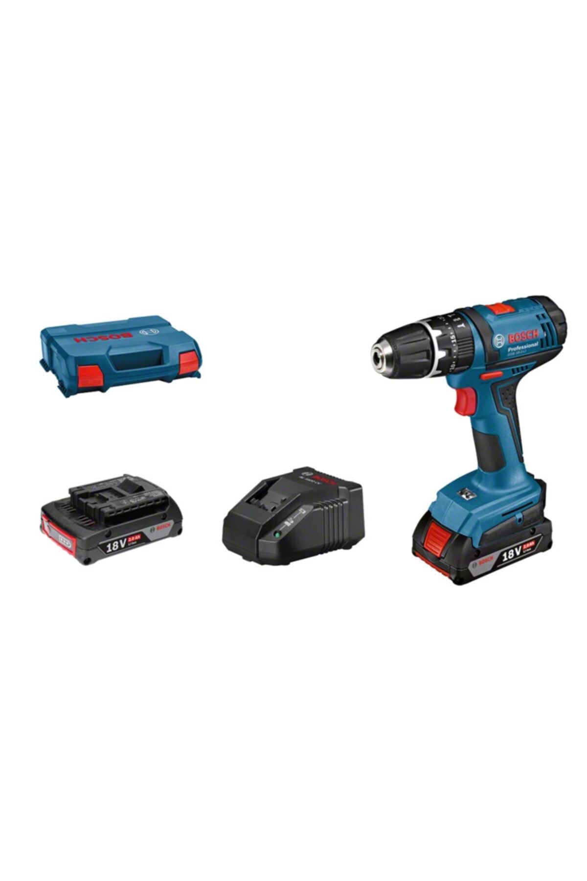 Bosch Gsb 18-2li Çift Akülü Delme Vidalama 18v