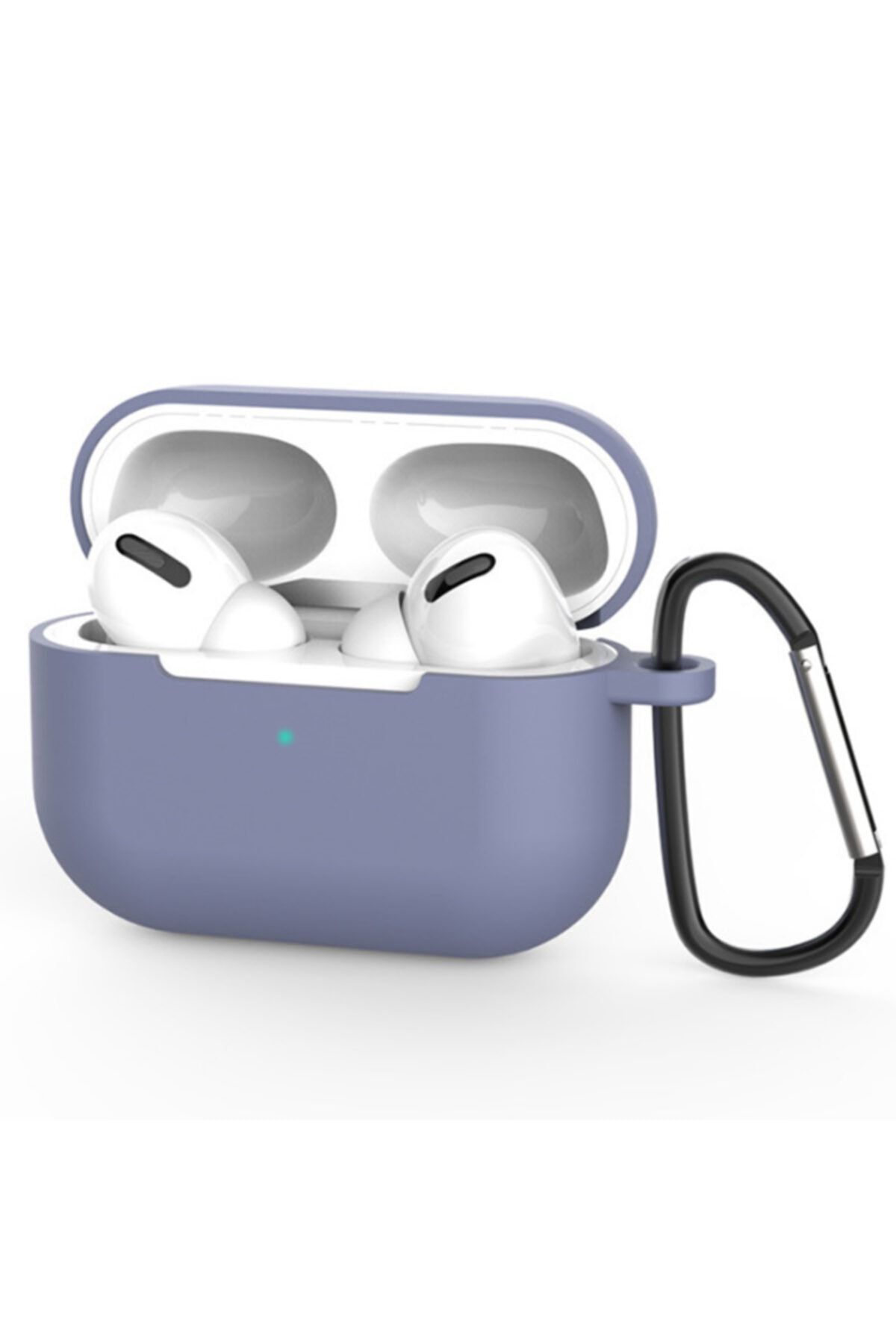 Ally Mobile Ally Iphone Airpods Uyumlu Mor Pro İnce Slim Silikon Kılıf Anahtarlık