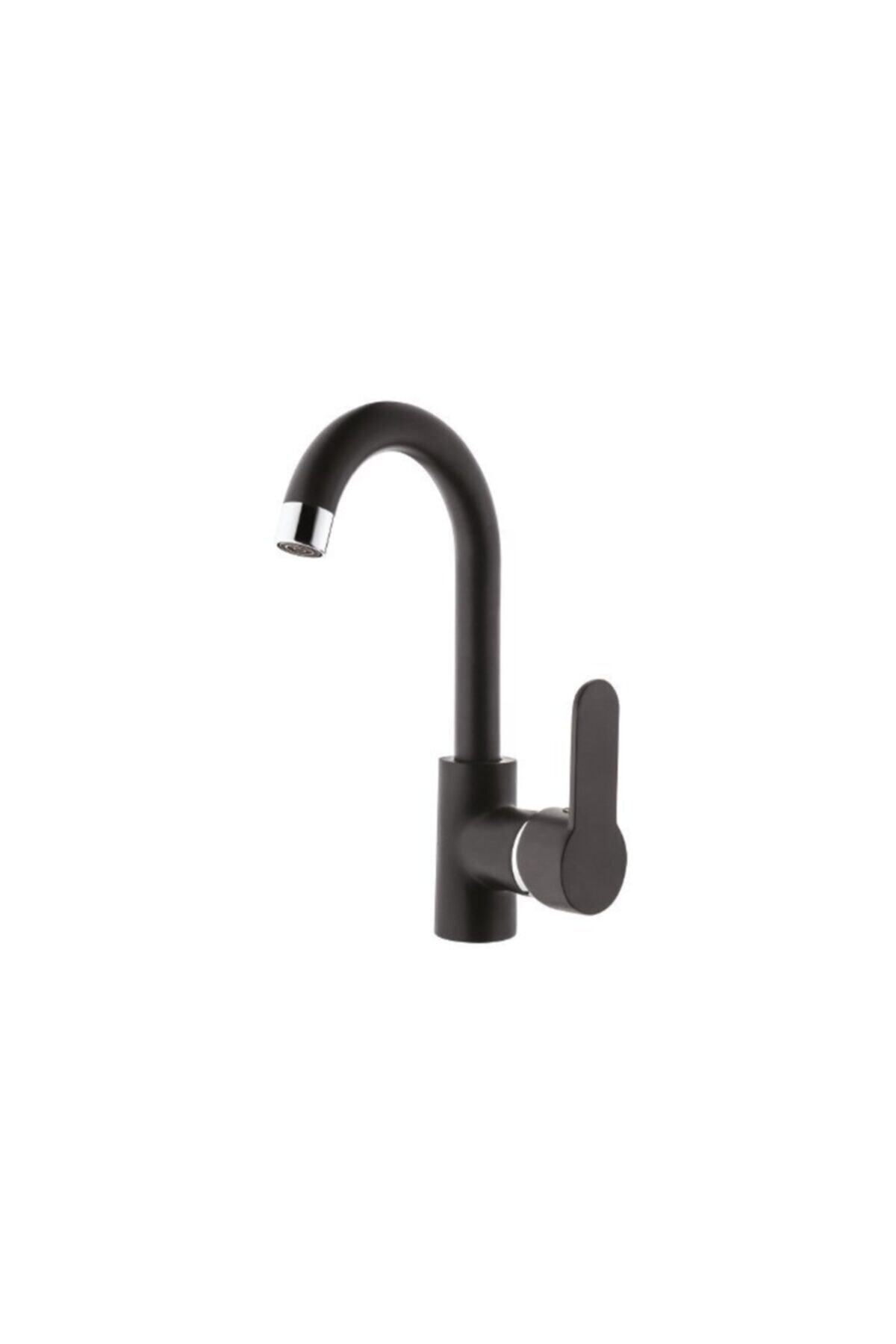 AYLA STAND Panter Mix Lavabo Bataryası Siyah Krom