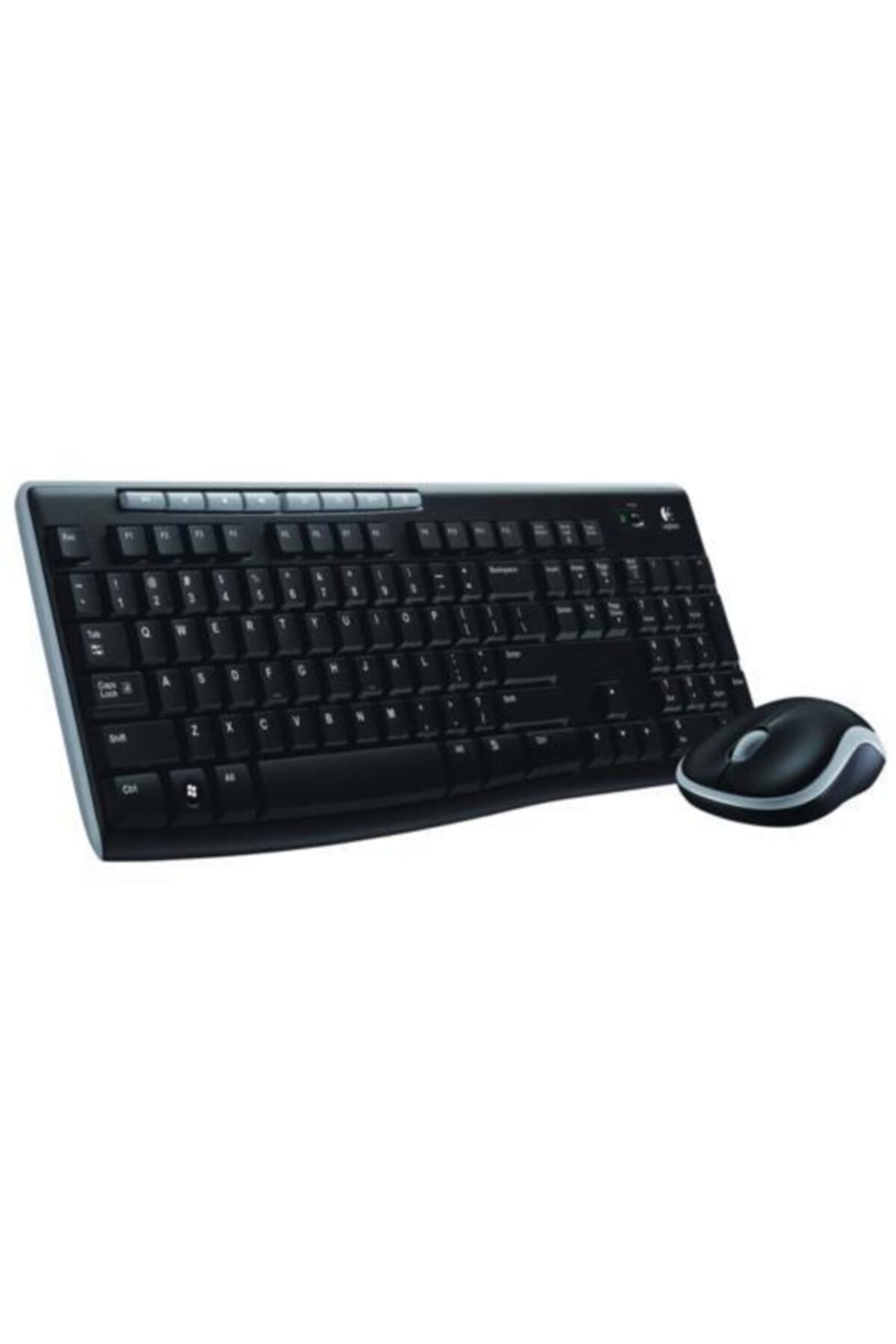 logitech Mk270 Q Türkçe Kablosuz Multimedya Siyah Klavye + Mouse