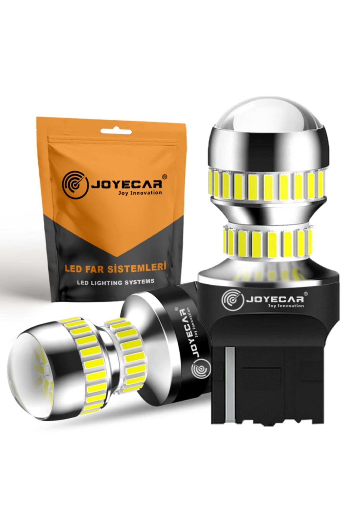Joyecar X7 Serisi T20 Tek Duy 7440 Geri Vites Sinyal Gündüz Farı Lamba Turuncu